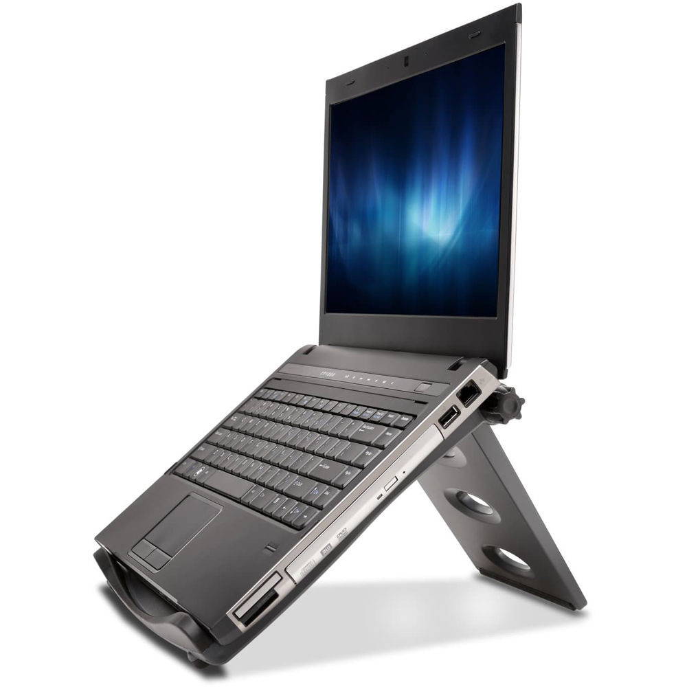 Kensington SmartFit Easy Riser black laptop stand with adjustable height settings — view 5