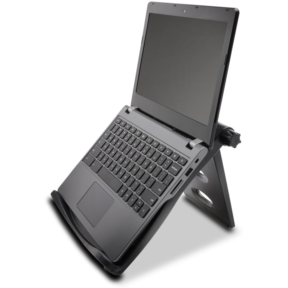 Kensington SmartFit Easy Riser black laptop stand with adjustable height settings — view 6