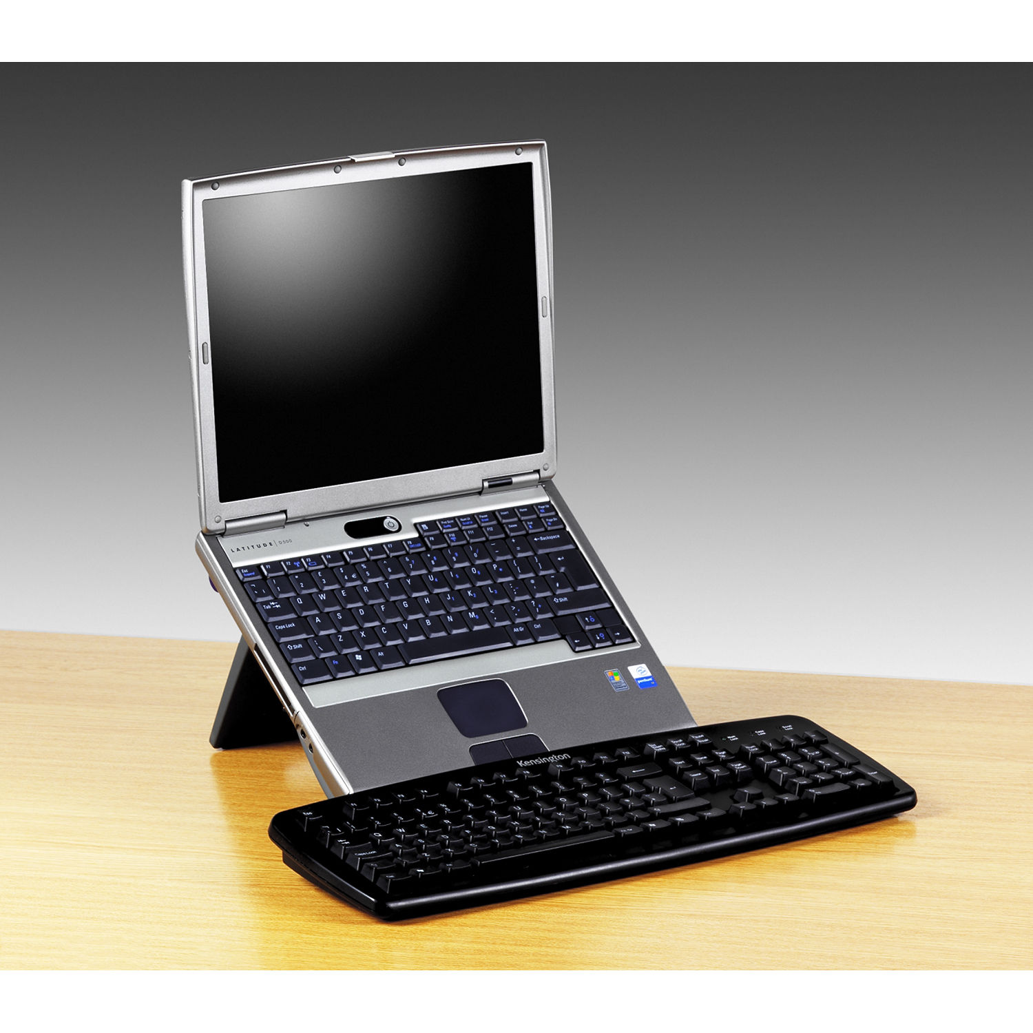Kensington SmartFit Easy Riser black laptop stand with adjustable height settings — view 7