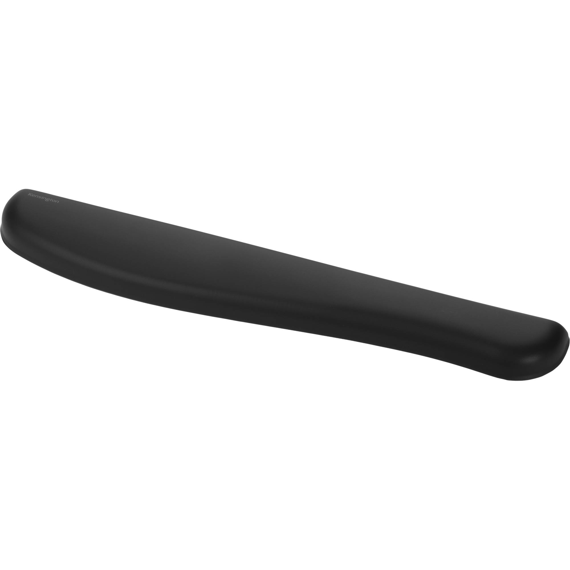 Kensington ErgoSoft full-length gel wrist rest positioned in front of a mechanical gaming keyboard — view 2