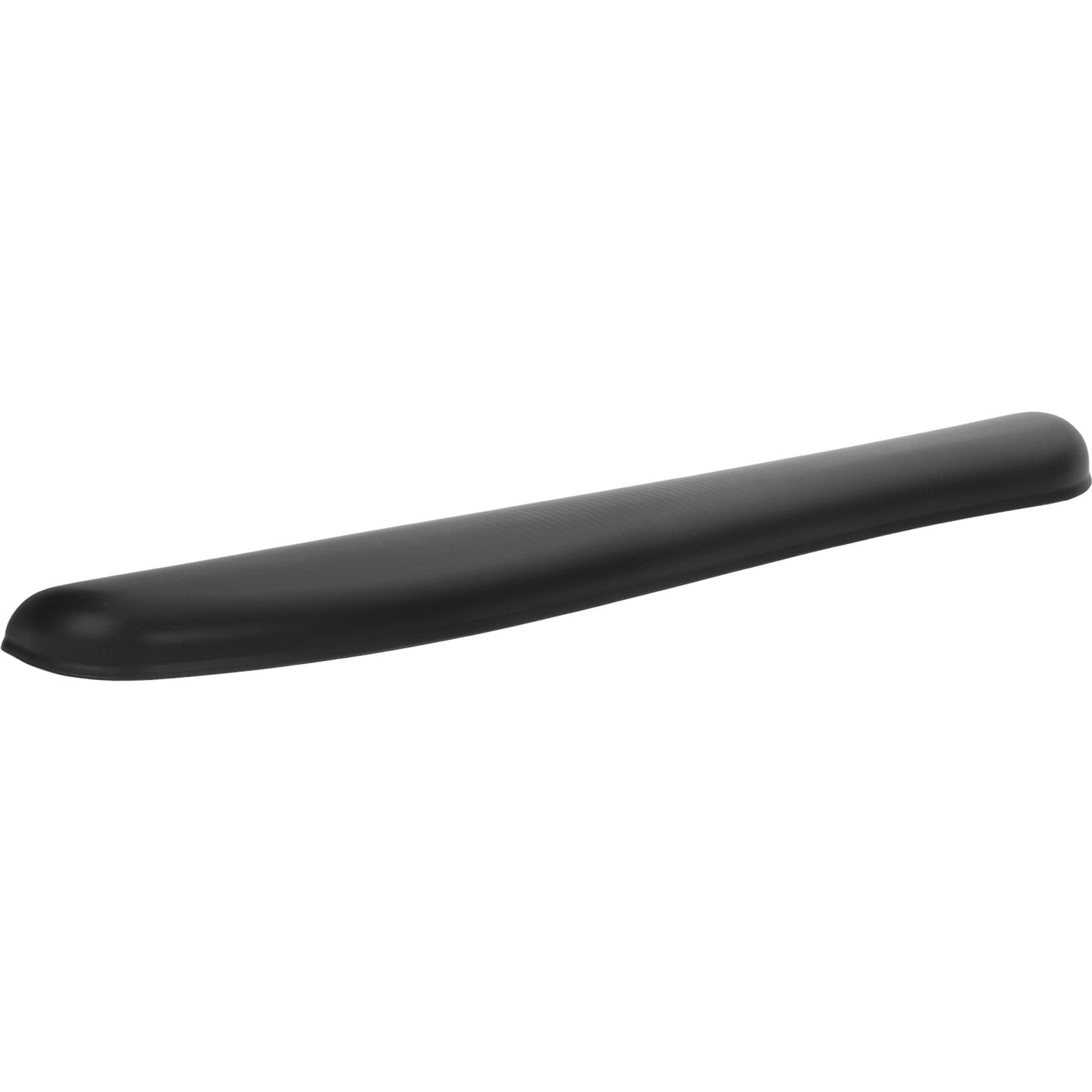 Kensington ErgoSoft full-length gel wrist rest positioned in front of a mechanical gaming keyboard — view 3