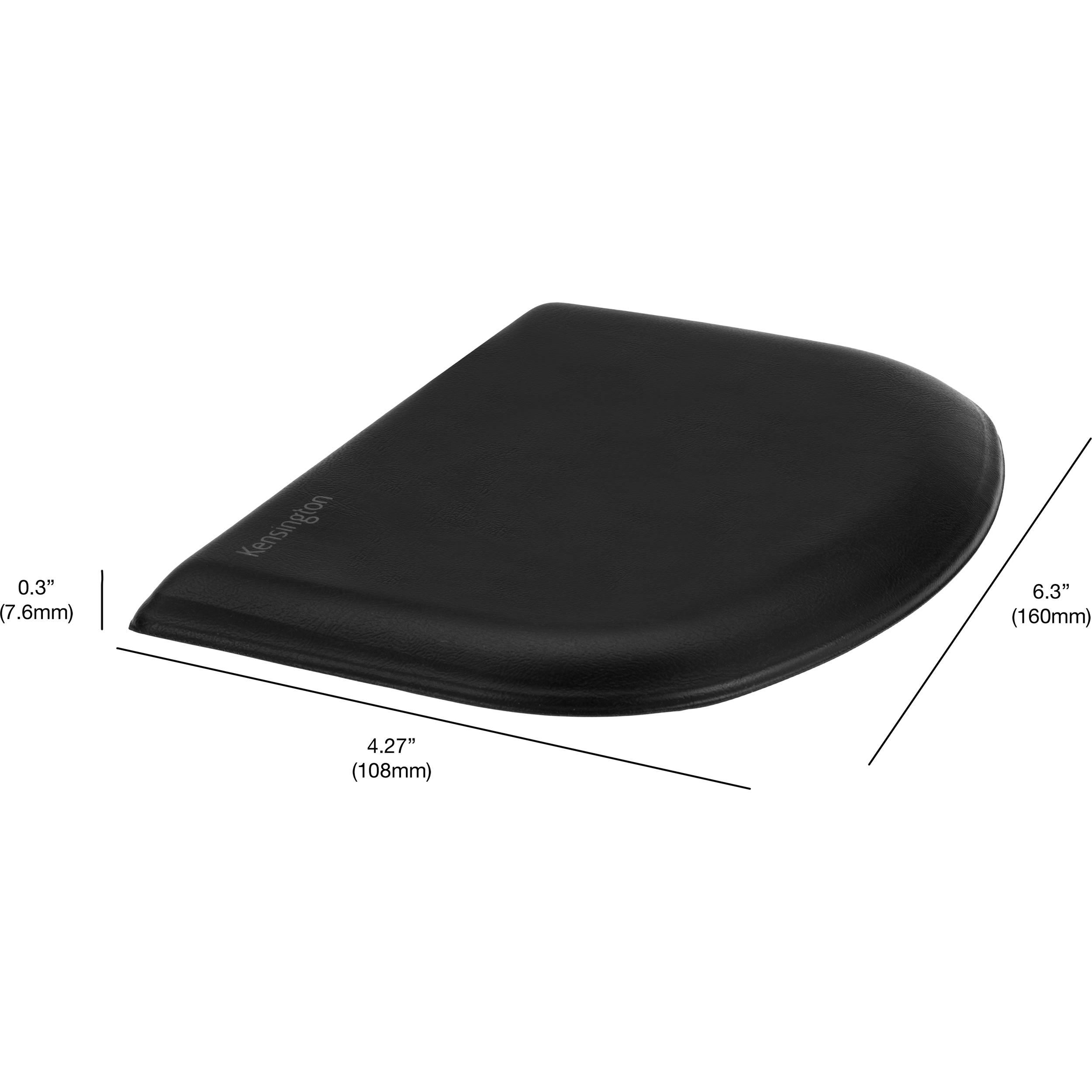 Kensington ErgoSoft low-profile gel wrist rest for slim mouse and trackpad on office desk — view 4