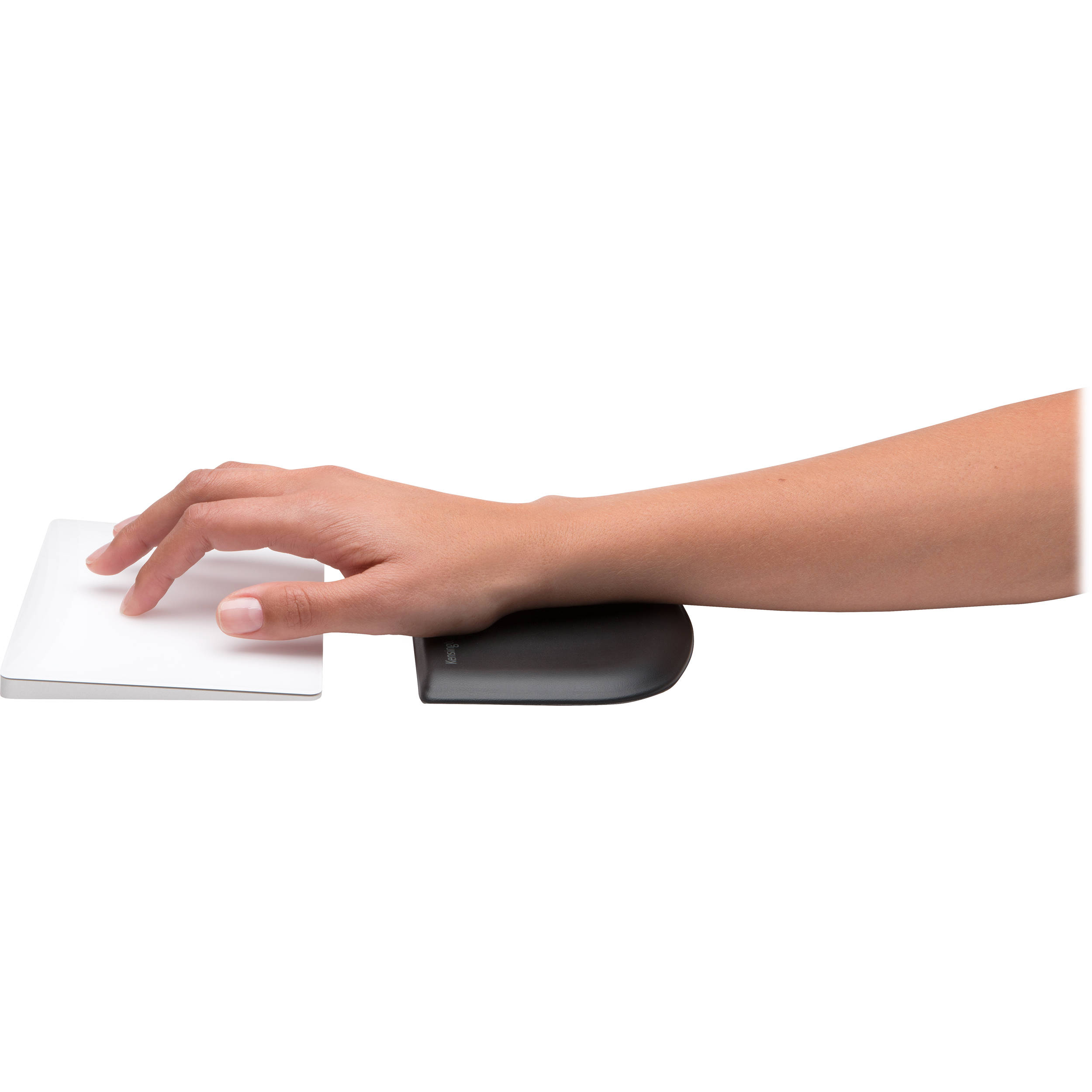 Kensington ErgoSoft low-profile gel wrist rest for slim mouse and trackpad on office desk — view 6