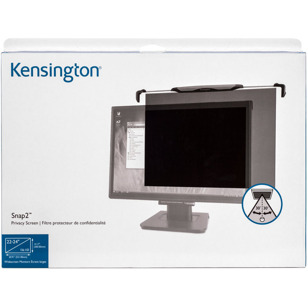 Kensington Snap2 privacy screen for 22-24 inch widescreen LCD monitors — view 6