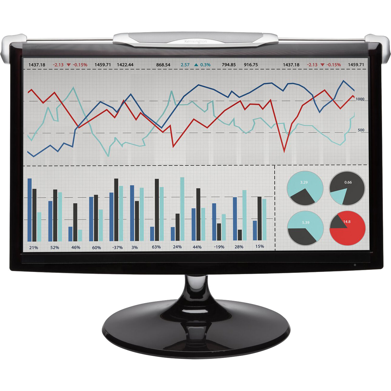 FS270 SNAP2  PRIVACY SCREEN FOR 25 -27  WIDESCREEN MONITORS (16:9 / 16:10) — view 2