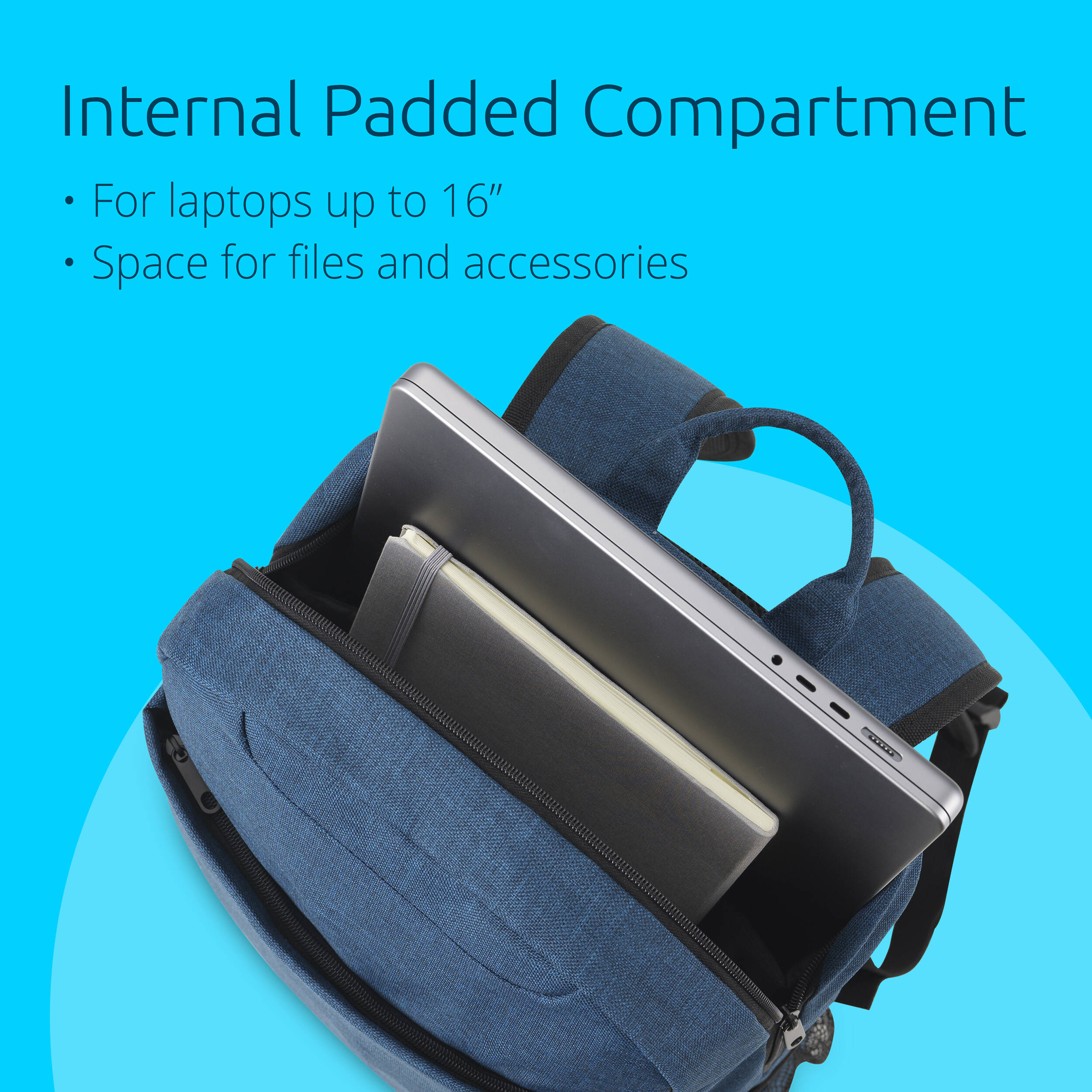 SP LITE BACKPACK 16IN NAVY BLU — view 10