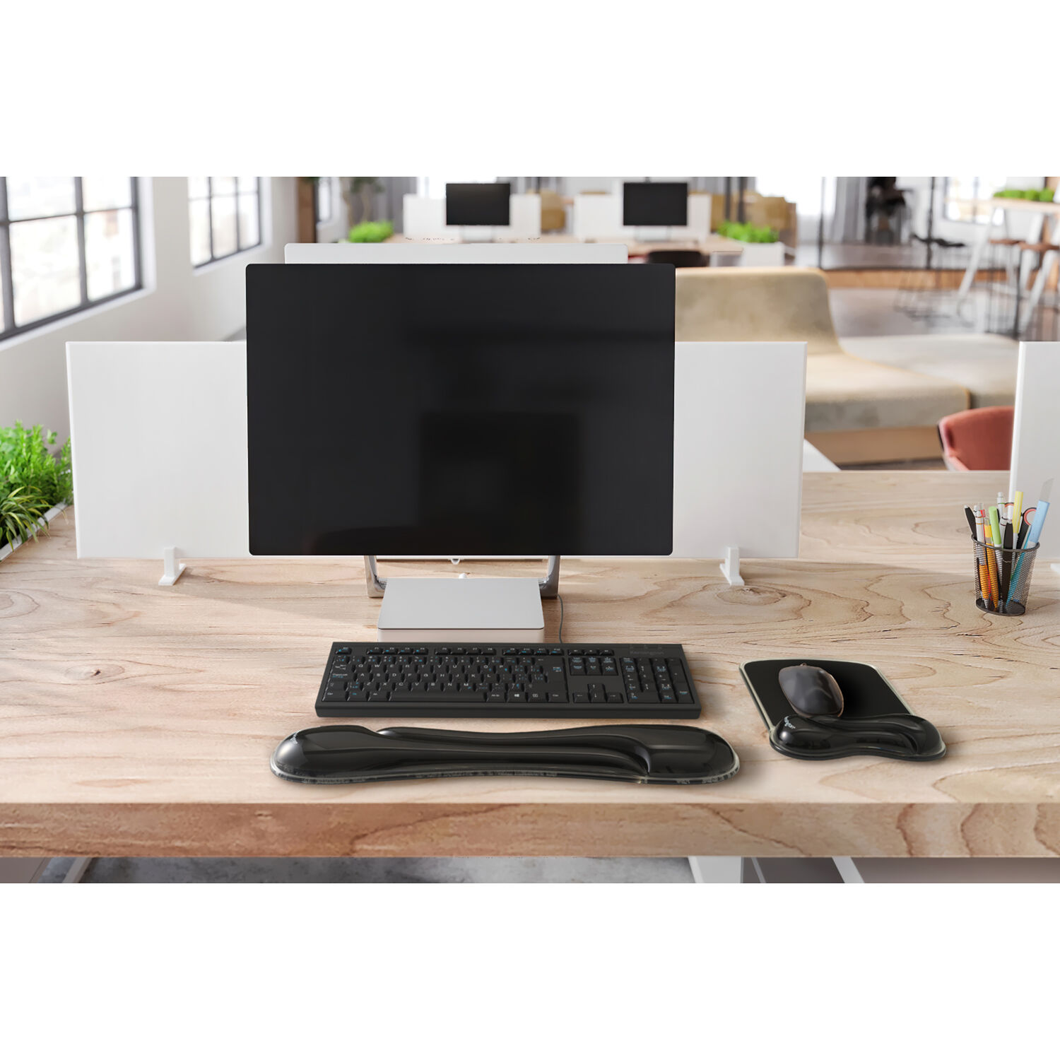 DUO GEL KEYBOARD WRIST REST,BLK — view 5