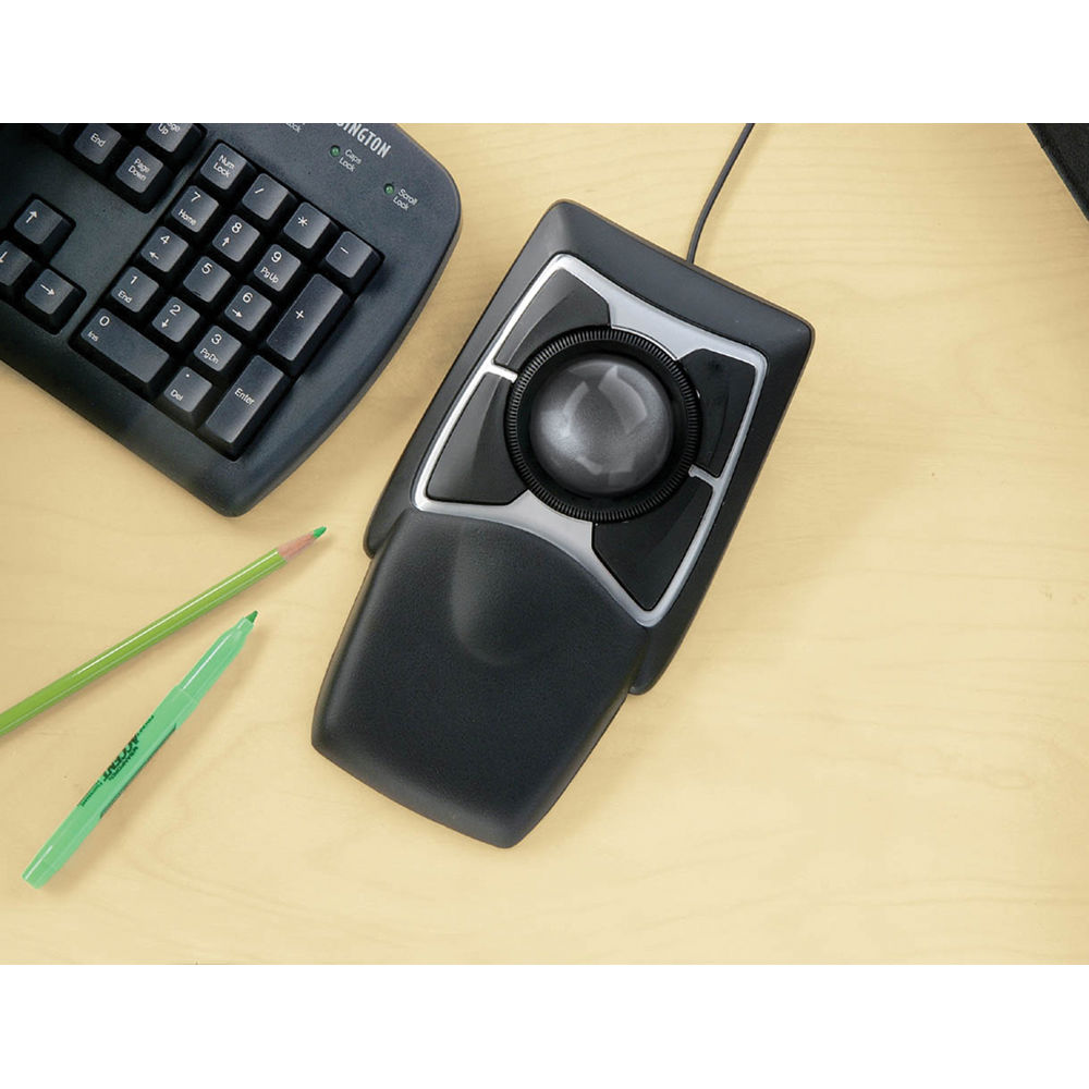 Kensington Expert Mouse wired thumb trackball, USB-A, ergonomic desktop trackball — view 7
