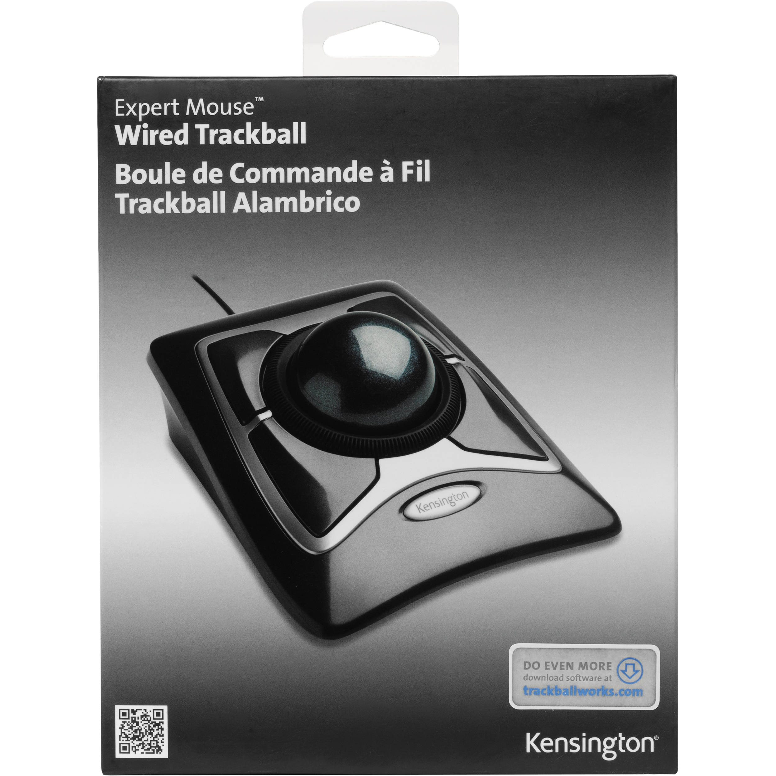 Kensington Expert Mouse wired thumb trackball, USB-A, ergonomic desktop trackball — view 8