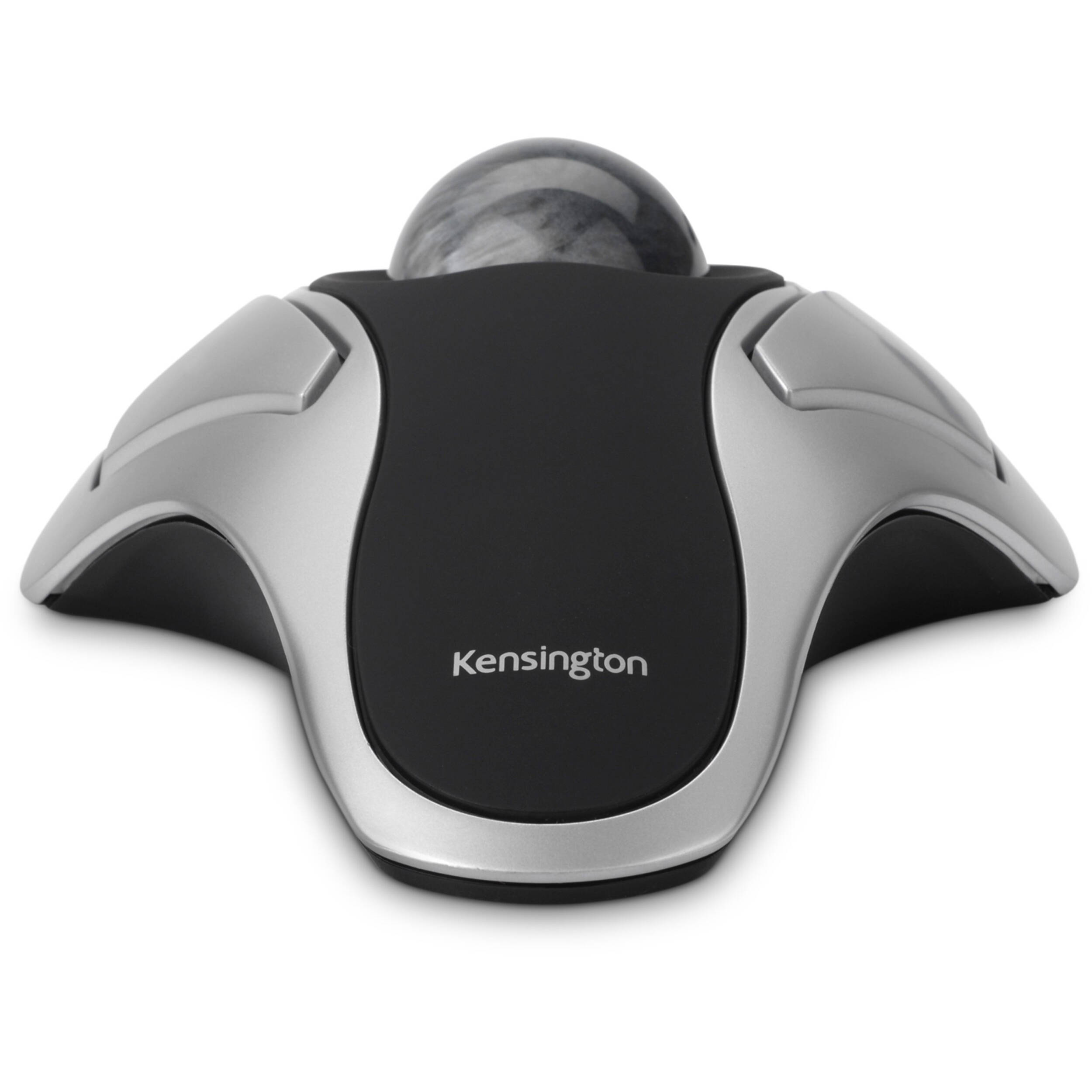 Kensington Orbit Optical Trackball ambidextrous two-button black desktop view — view 2