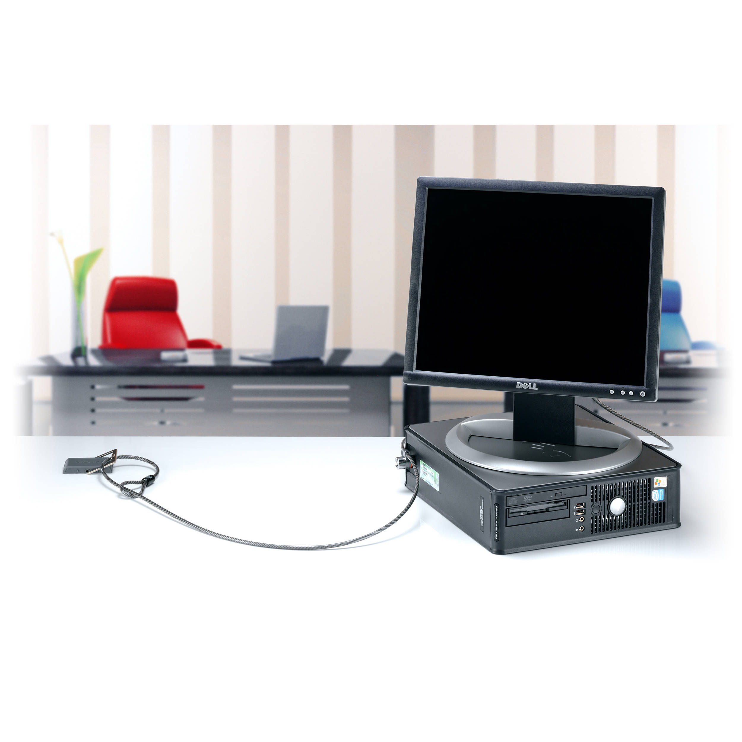 Kensington K64613WW desk mount cable anchor in steel for laptop security — view 4