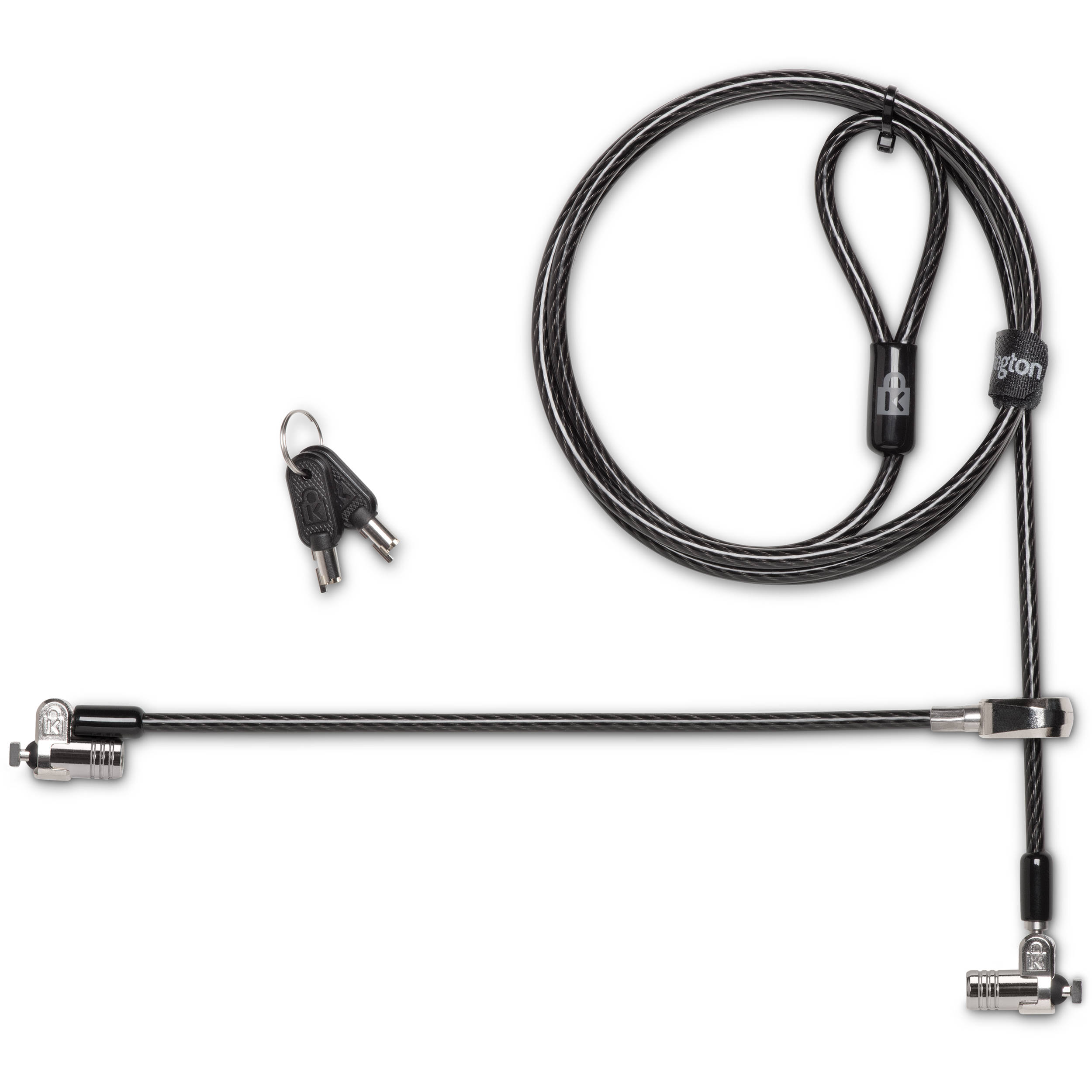 Kensington MicroSaver 2.0 keyed twin laptop lock for securing two devices — view 2