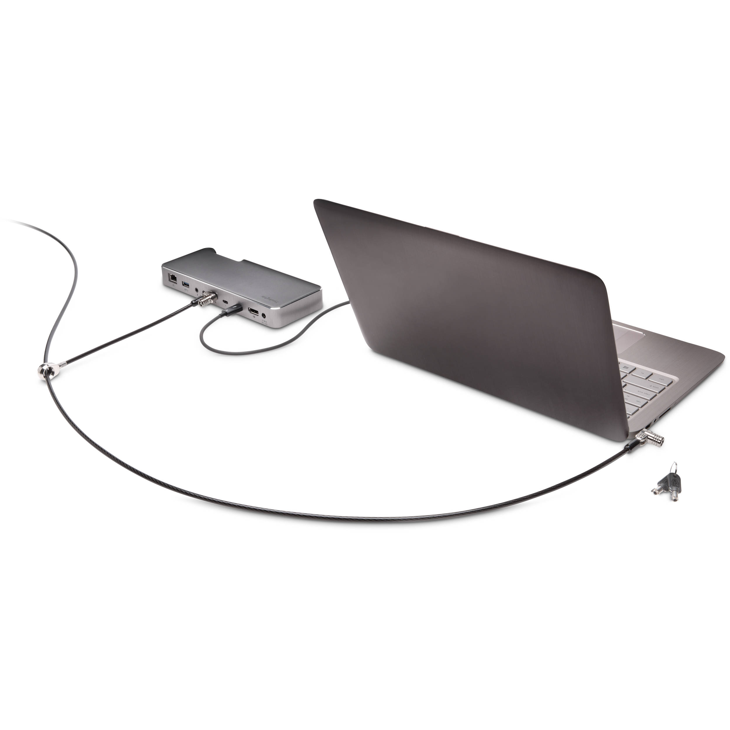 Kensington MicroSaver 2.0 keyed twin laptop lock for securing two devices — view 3