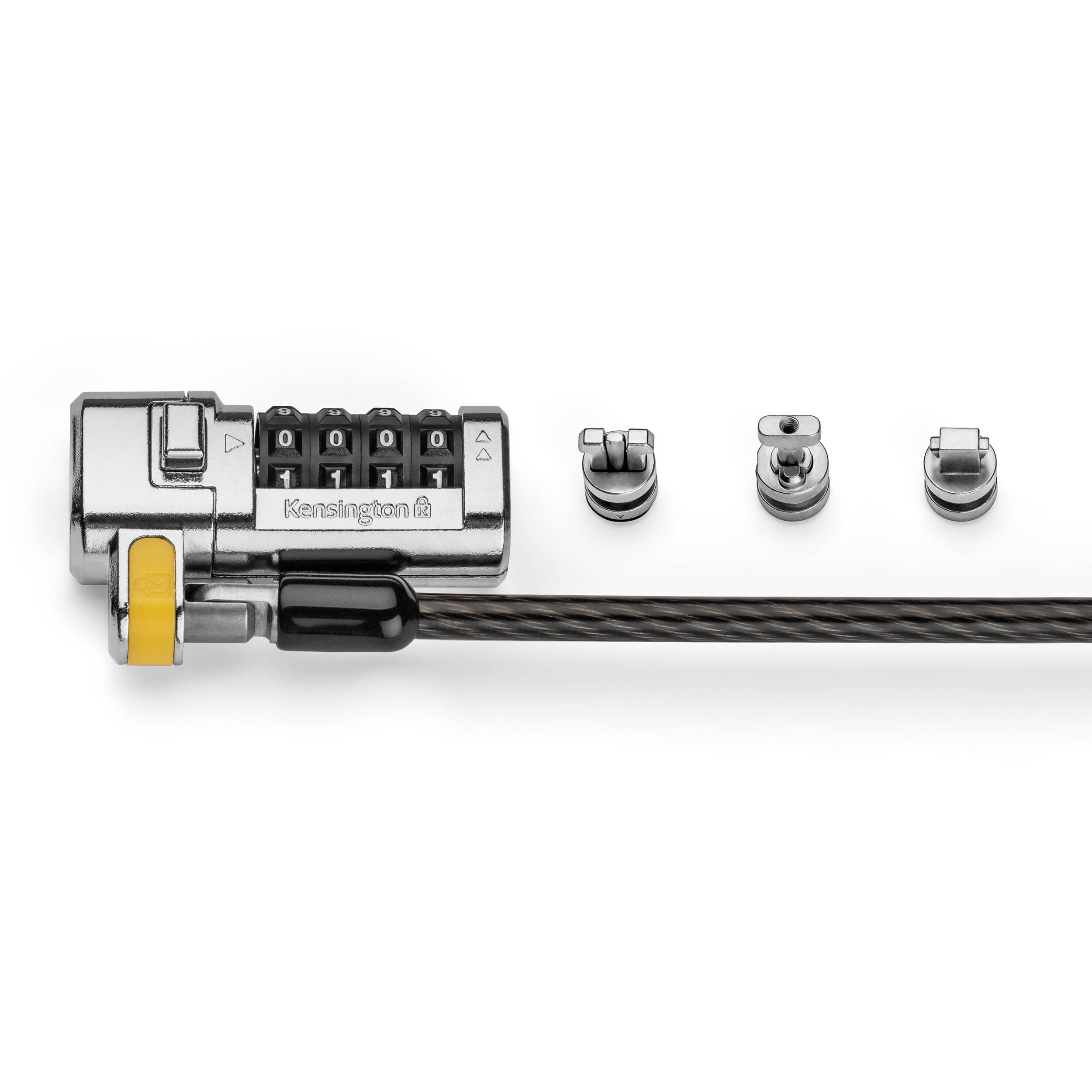 Kensington ClickSafe Universal Combination Laptop Lock with master-coded combo and universal security slot compatibility — view 2