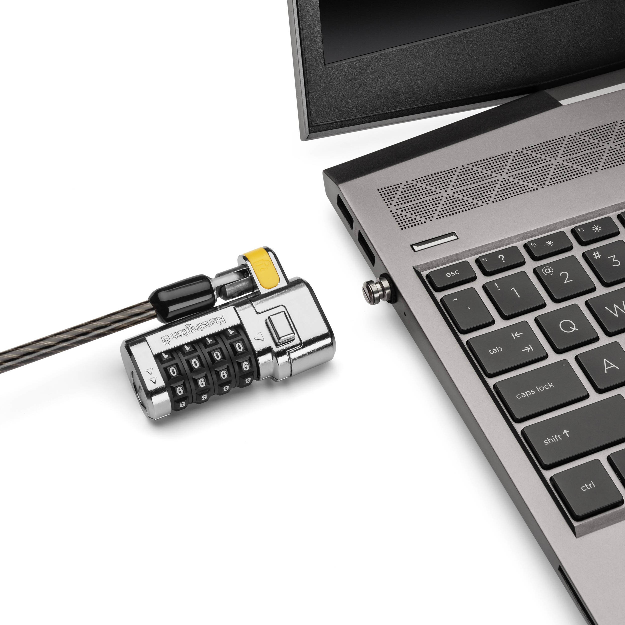 Kensington ClickSafe Universal Combination Laptop Lock with master-coded combo and universal security slot compatibility — view 3