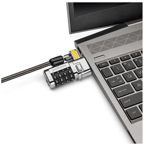 Kensington ClickSafe Universal Combination Laptop Lock with master-coded combo and universal security slot compatibility — view 4