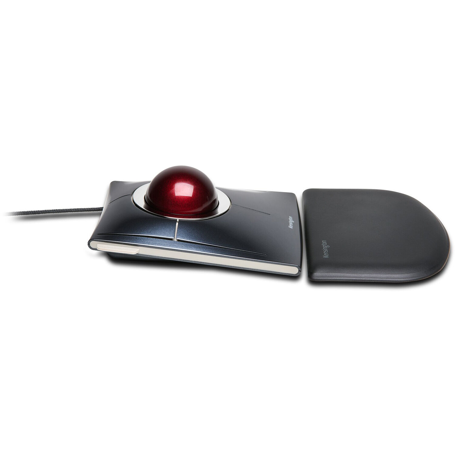 Kensington SlimBlade Trackball K72327WW black sculpted housing with large central ball and programmable buttons — view 3