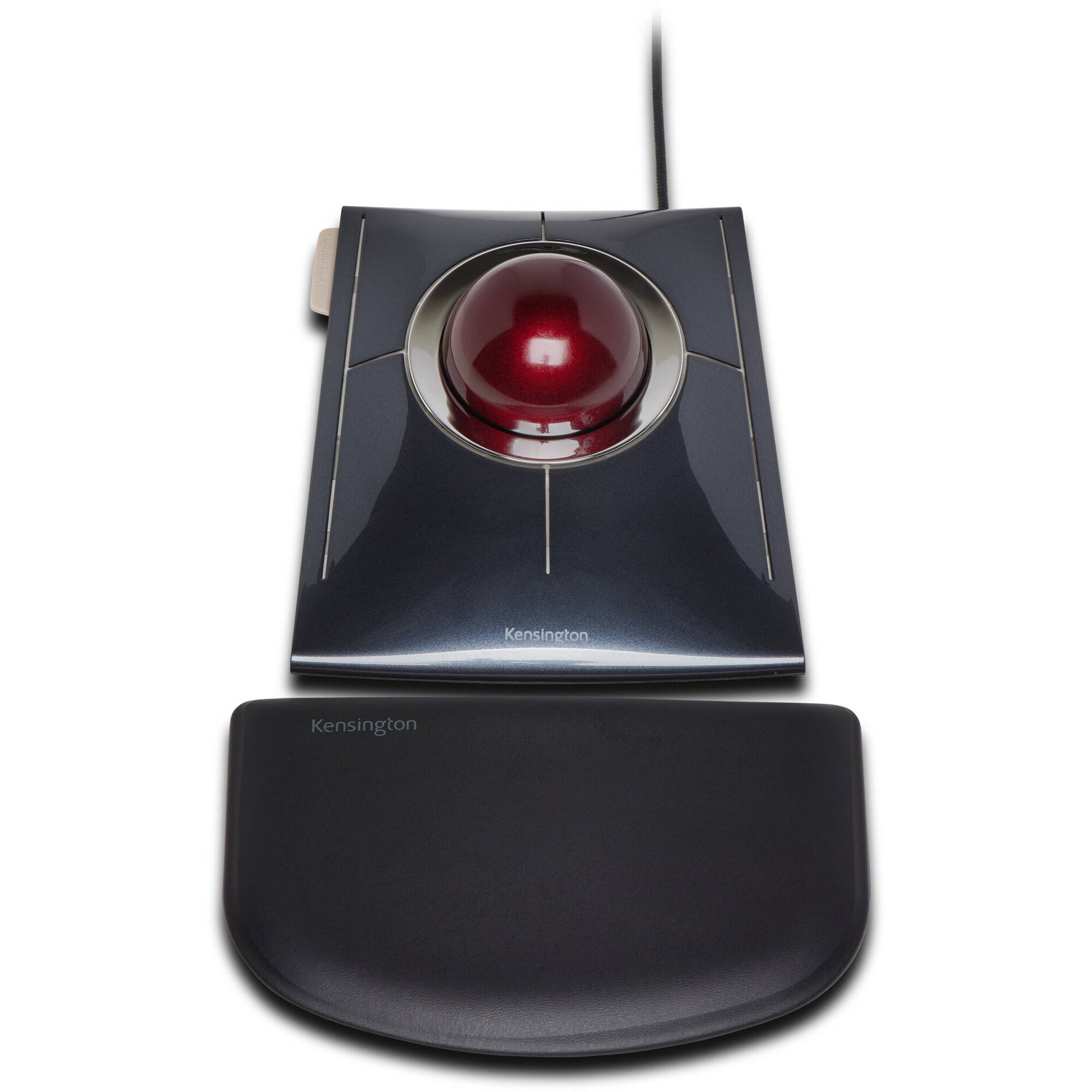 Kensington SlimBlade Trackball K72327WW black sculpted housing with large central ball and programmable buttons — view 4