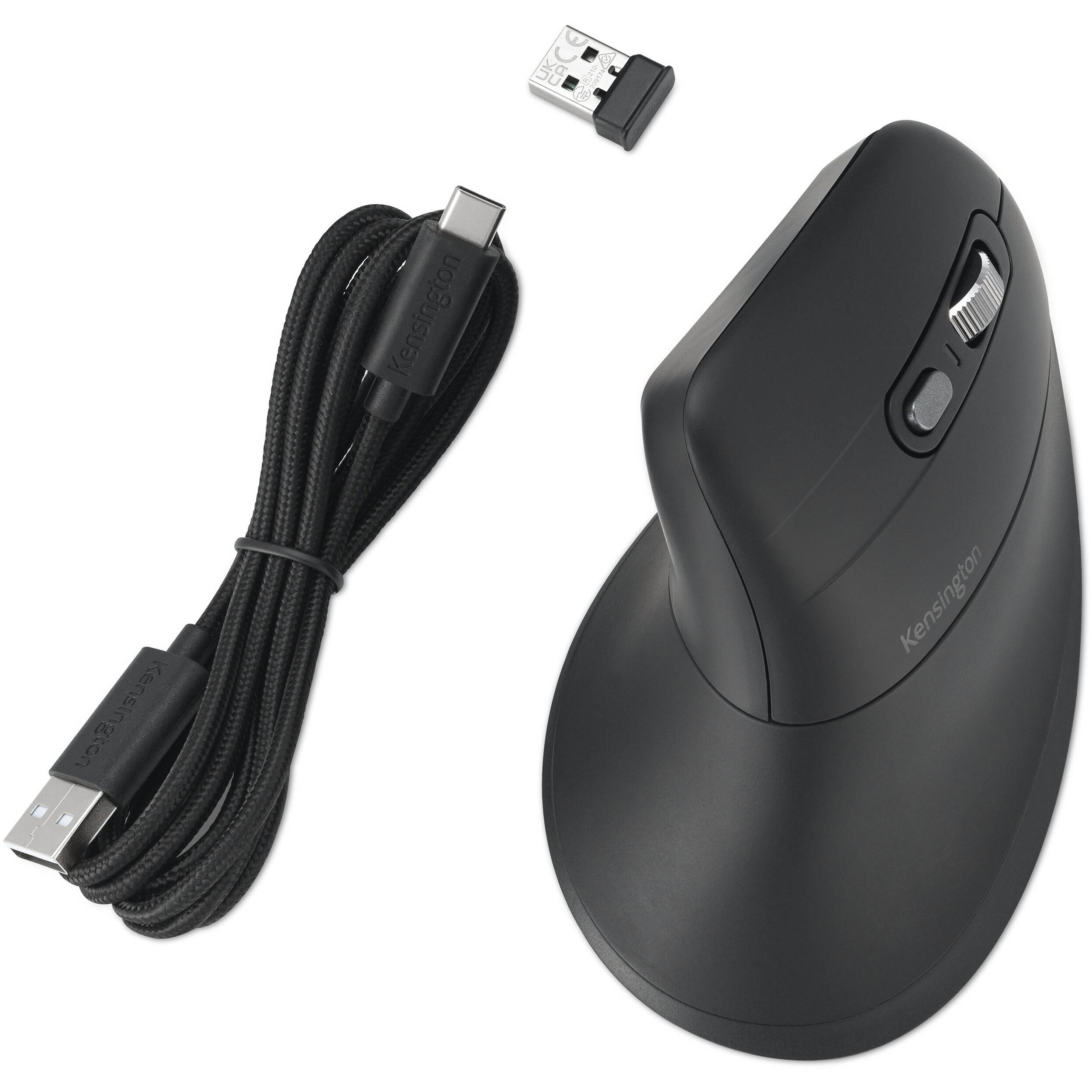Kensington Pro Fit Ergo MY630 EQ rechargeable vertical ergonomic mouse with wireless connectivity — view 7