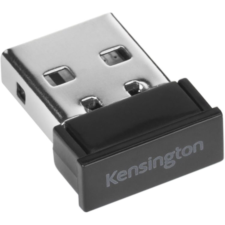 Kensington Low Profile Wireless Desktop Set with full-size keyboard, ambidextrous mouse, and USB receiver — view 9