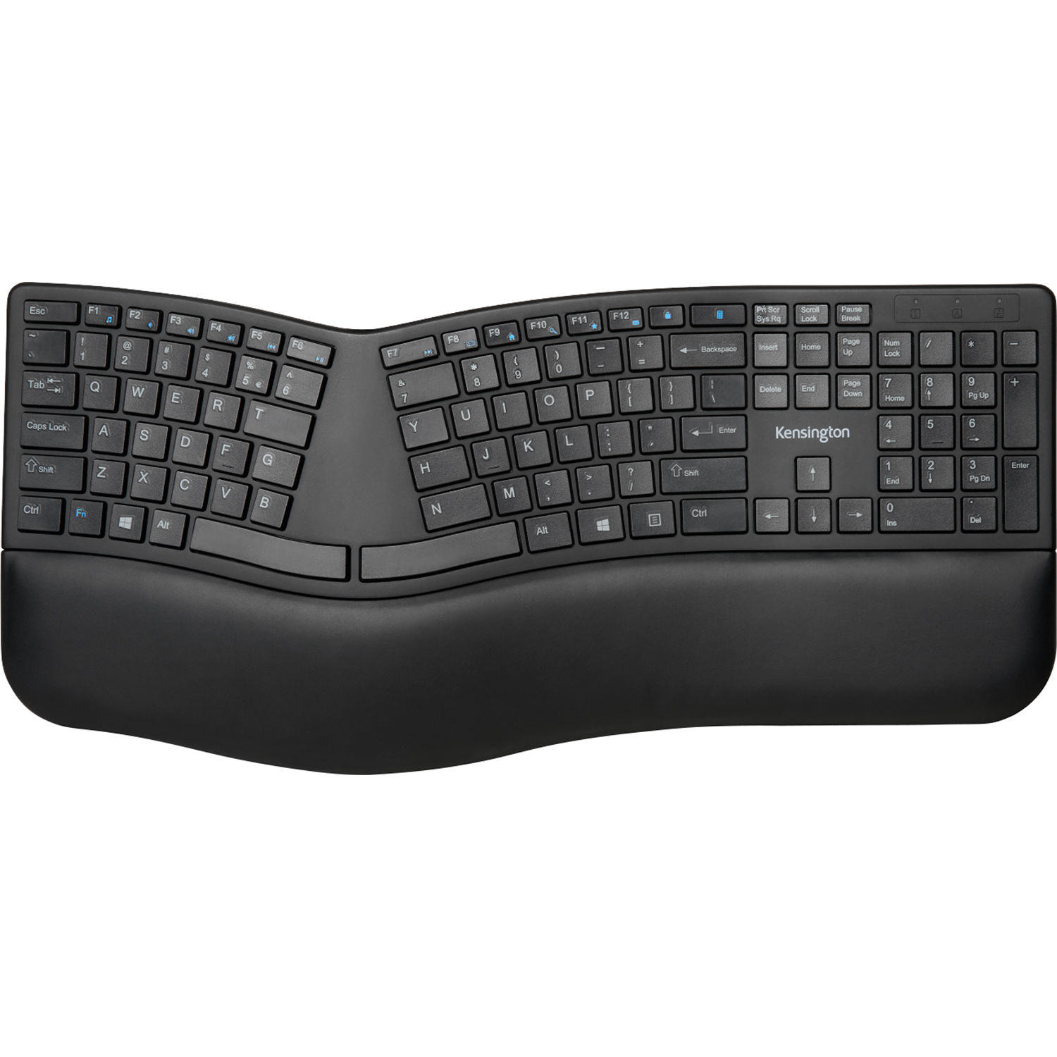 Kensington Pro Fit Ergo Wireless Keyboard with sculpted ergonomic layout and wireless connectivity — view 2