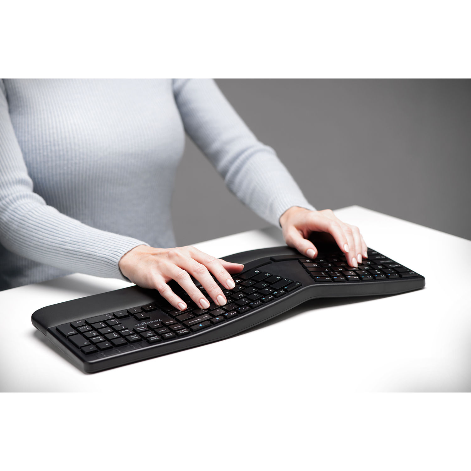 Kensington Pro Fit Ergo Wireless Keyboard with sculpted ergonomic layout and wireless connectivity — view 7