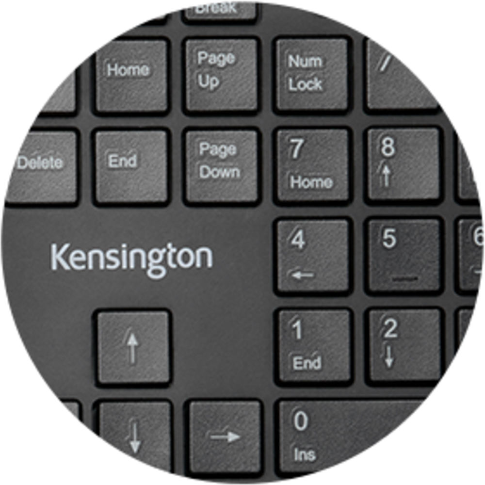 Kensington Pro Fit Ergo Wireless Keyboard with sculpted ergonomic layout and wireless connectivity — view 9