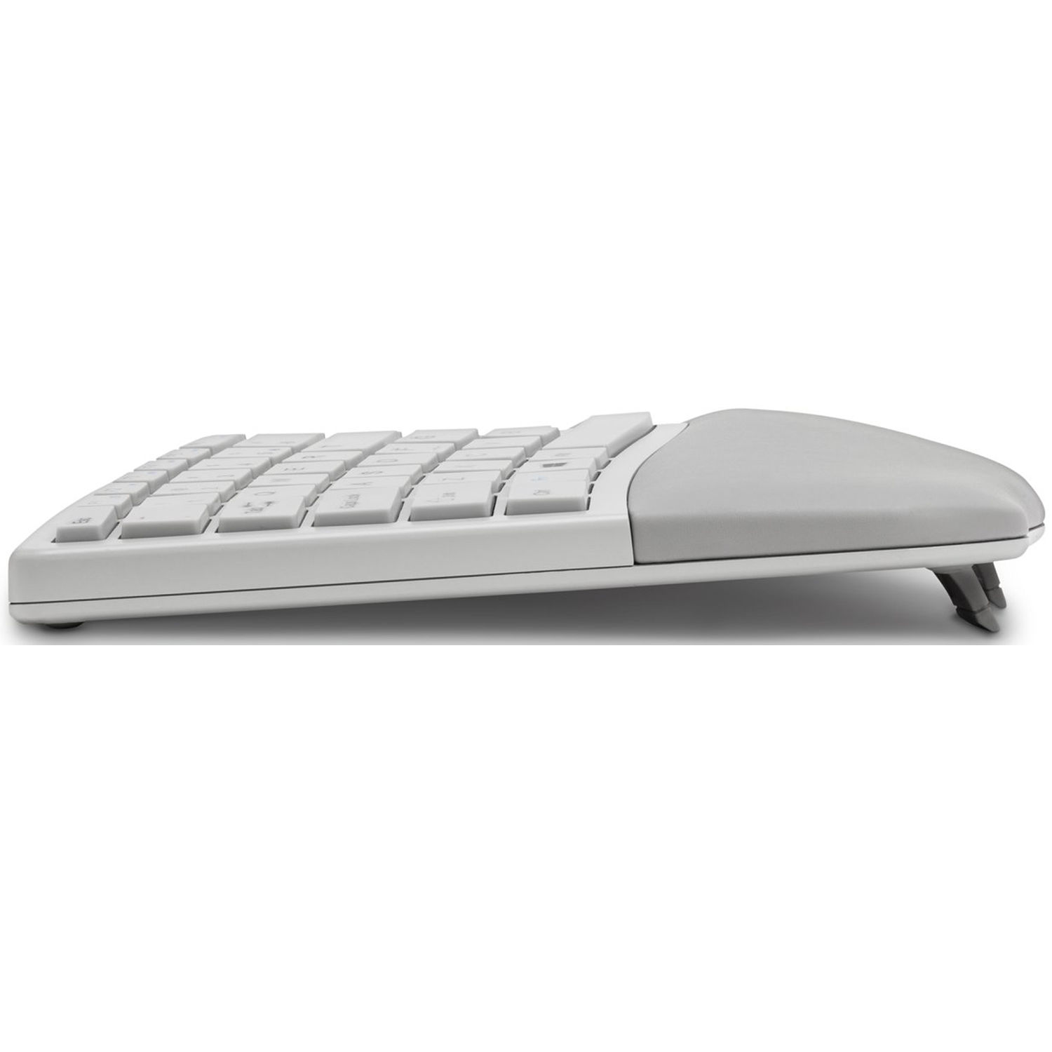 Kensington Pro Fit Ergo Wireless Keyboard in gray with split ergonomic layout and wrist rest — view 4