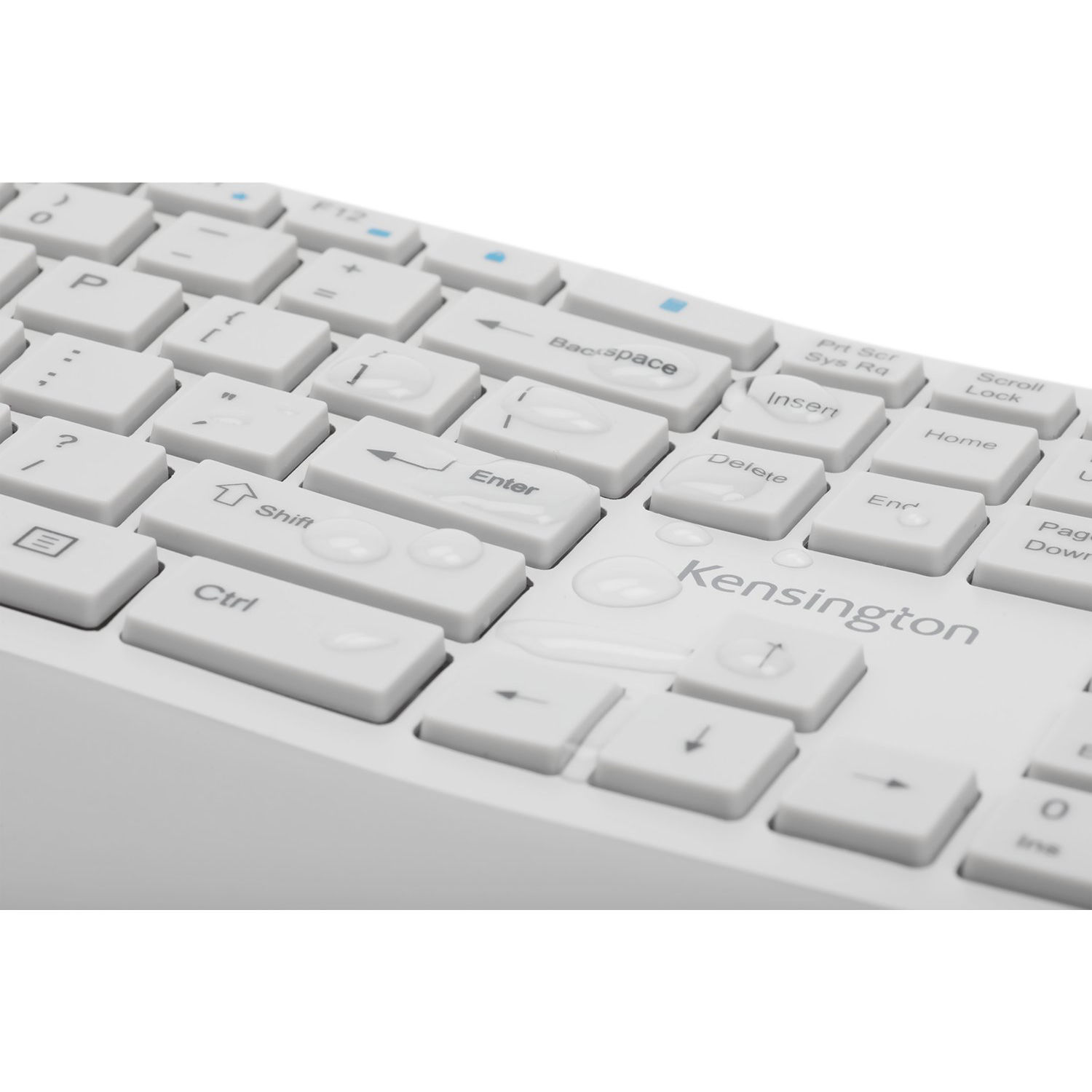 Kensington Pro Fit Ergo Wireless Keyboard in gray with split ergonomic layout and wrist rest — view 9