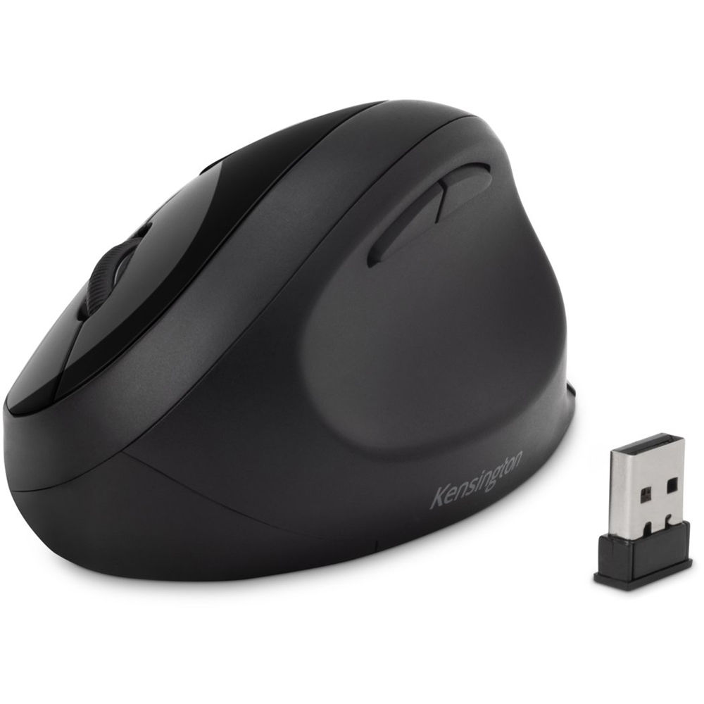 Kensington ProFit Ergo Wireless Mouse BLK in black with contoured ergonomic design — view 6