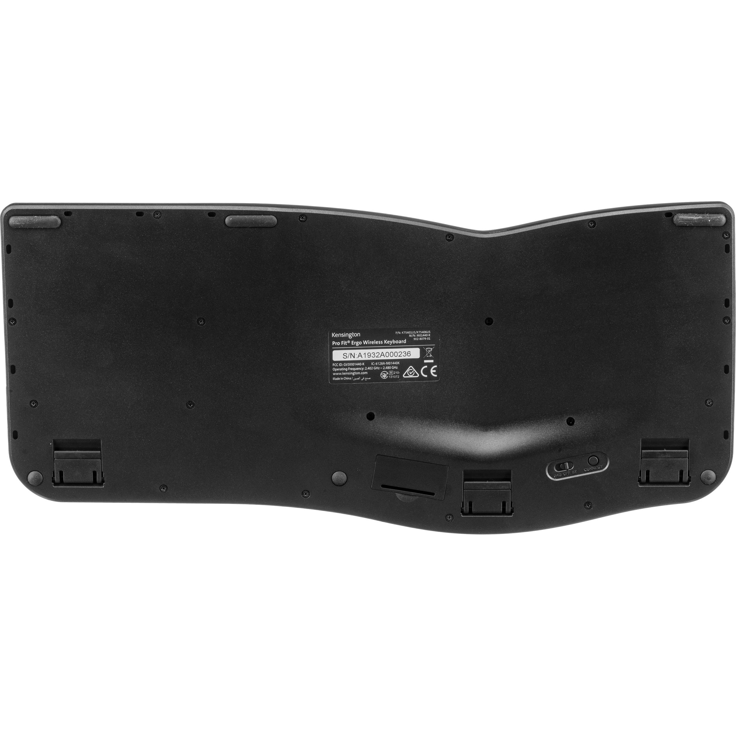 Kensington Pro Fit Ergo wireless keyboard and mouse set with ergonomic design — view 6