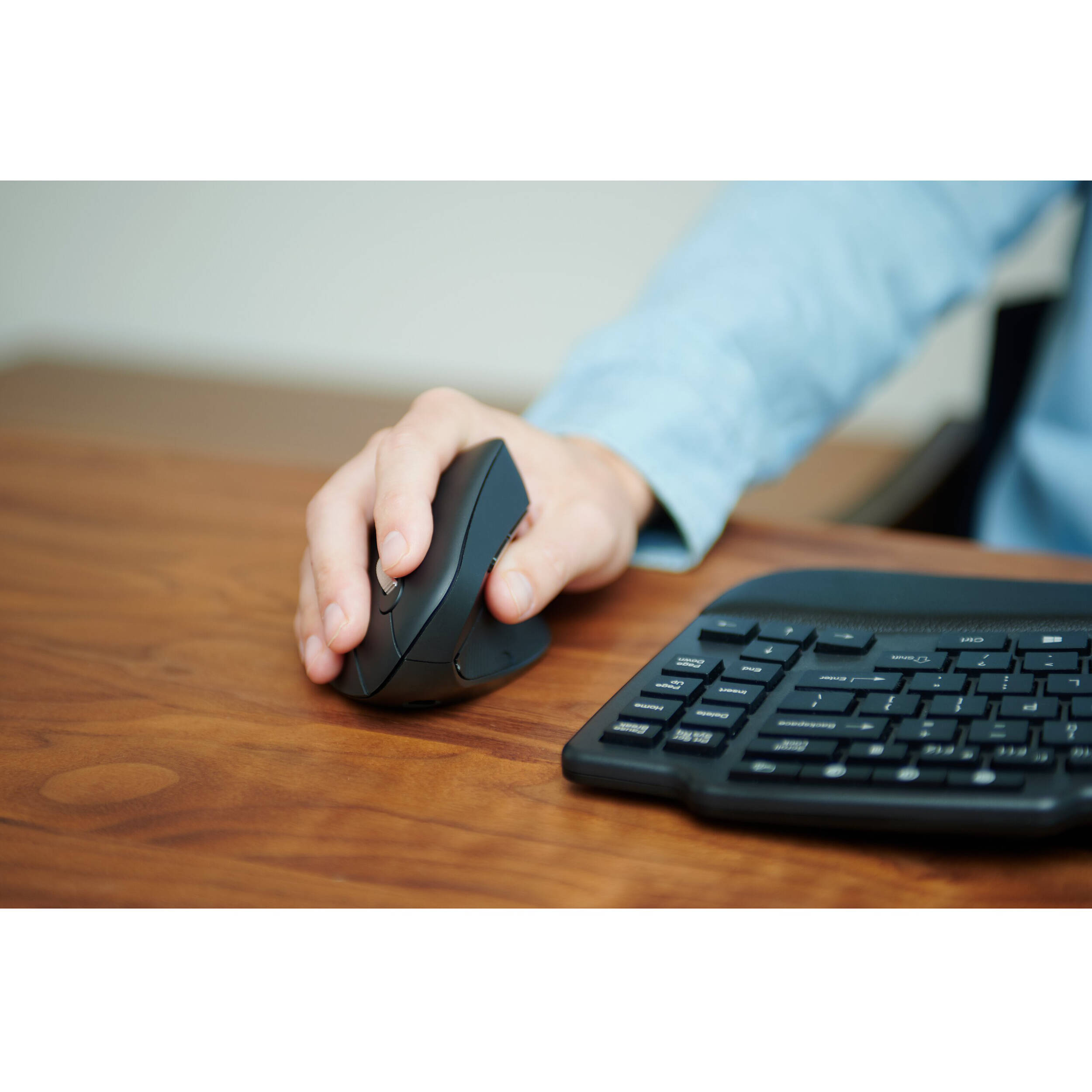 Kensington KM675 wireless ergonomic keyboard and mouse combo set for comfortable office productivity — view 9