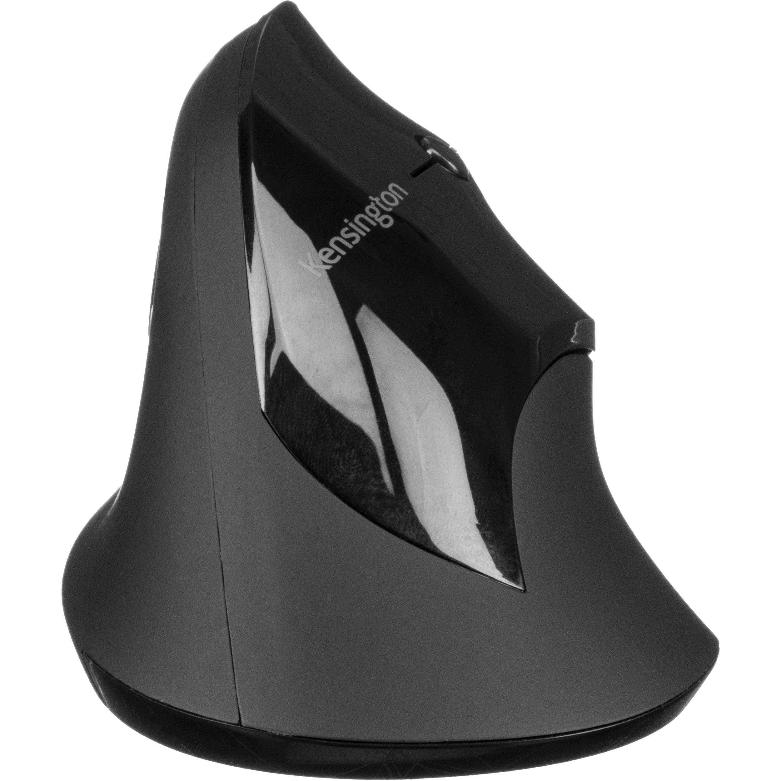 Kensington PRO FIT Ergo Vertical Wireless Mouse in black with vertical ergonomic handshake design — view 4
