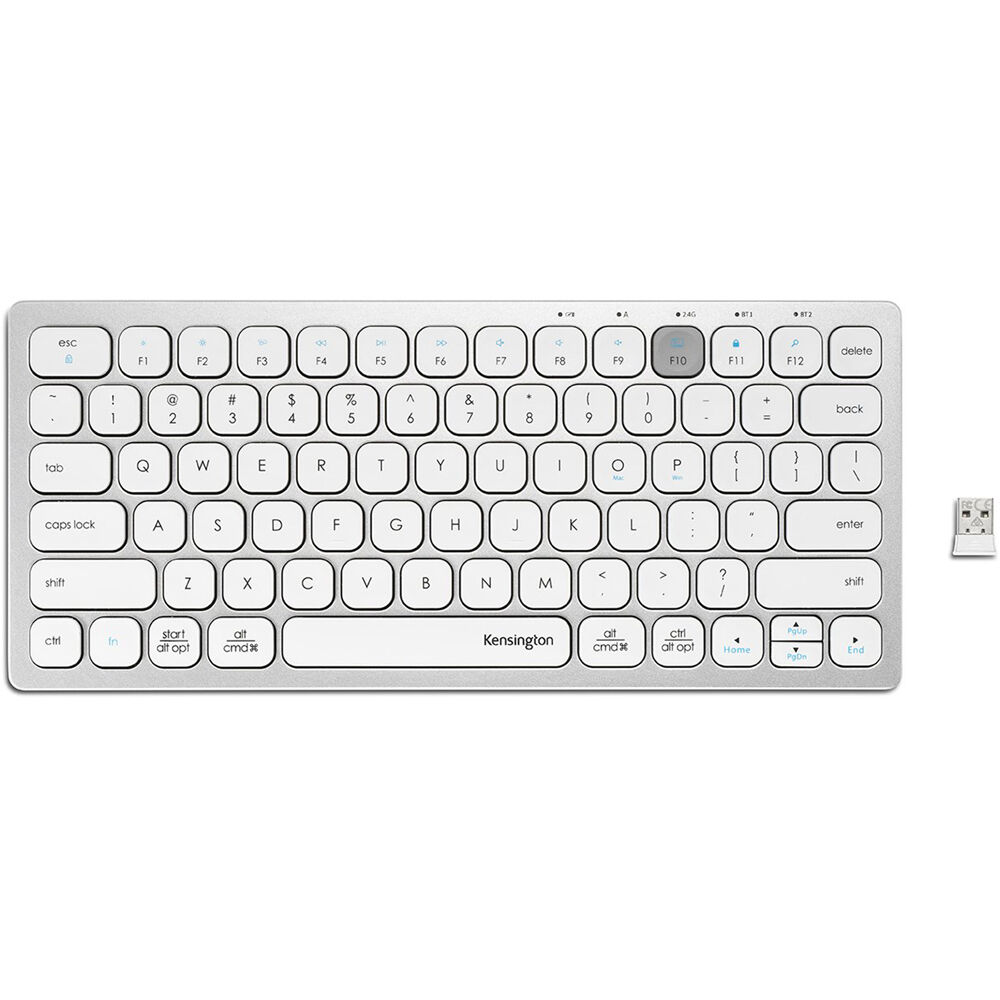 Kensington Dual Wireless Compact Keyboard with multi-device Bluetooth and 2.4 GHz connectivity — view 2