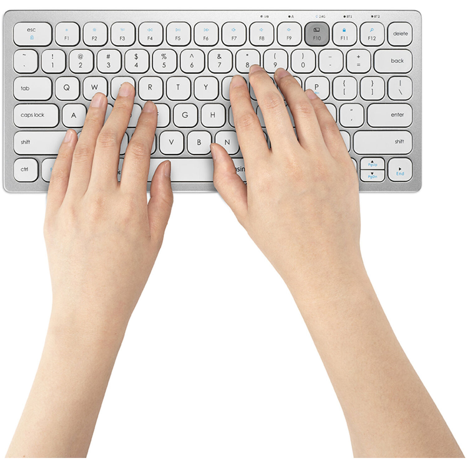 Kensington Dual Wireless Compact Keyboard with multi-device Bluetooth and 2.4 GHz connectivity — view 4