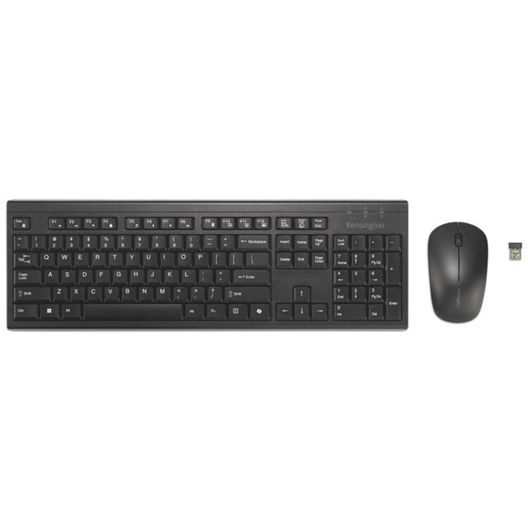 Kensington KM270 EQ rechargeable wireless keyboard and mouse set with full-size keyboard and ambidextrous mouse — view 2