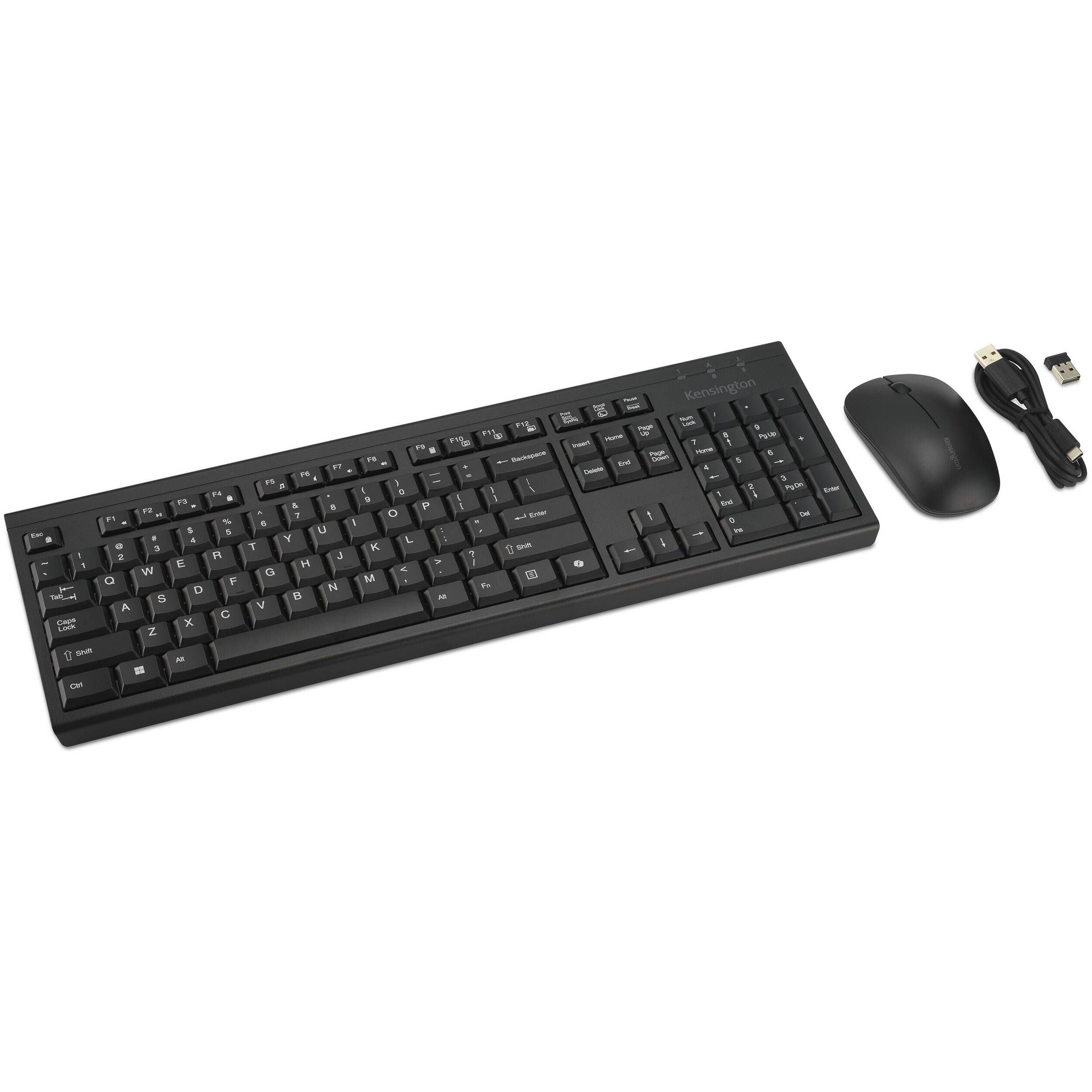 Kensington KM270 EQ rechargeable wireless keyboard and mouse set with full-size keyboard and ambidextrous mouse — view 6