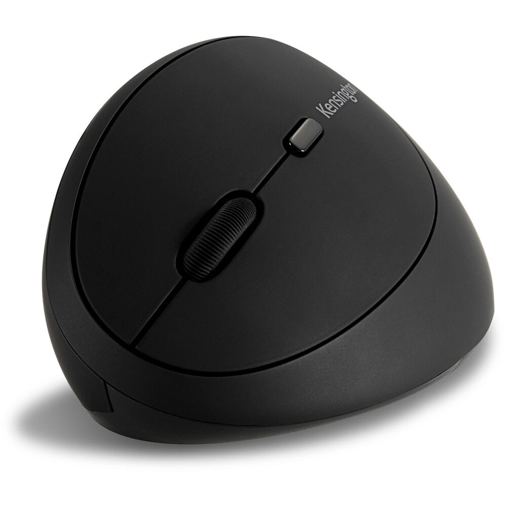 Kensington PRO FIT left-handed ergonomic wireless mouse in black — view 4