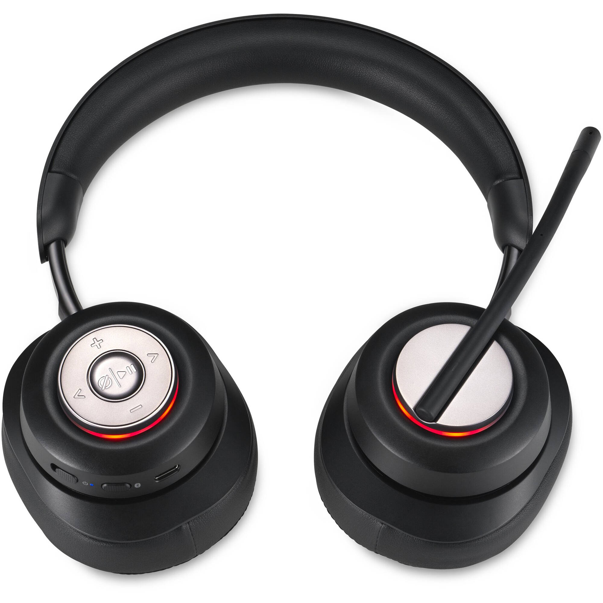 Kensington H3005 black over-ear Bluetooth headset with noise canceling and comfort earpads — view 2