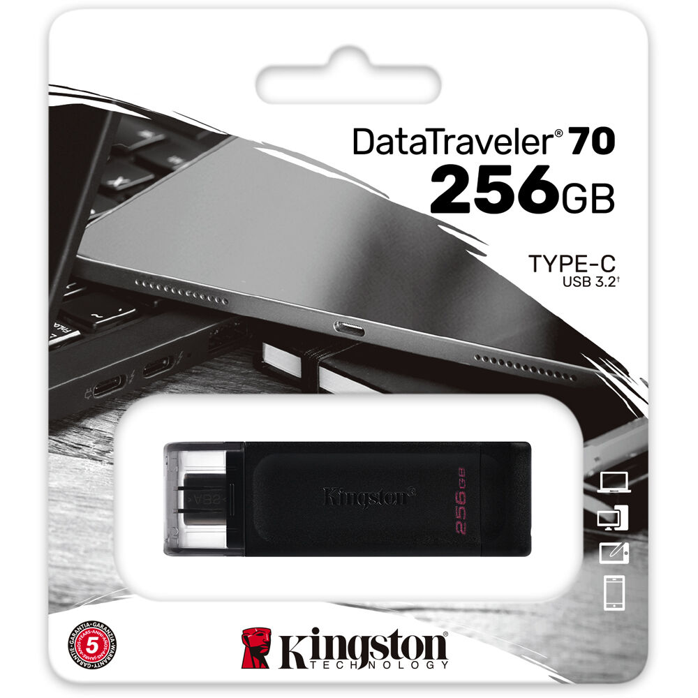 Kingston DataTraveler 70 256GB USB-C 3.2 Gen 1 flash drive — view 5