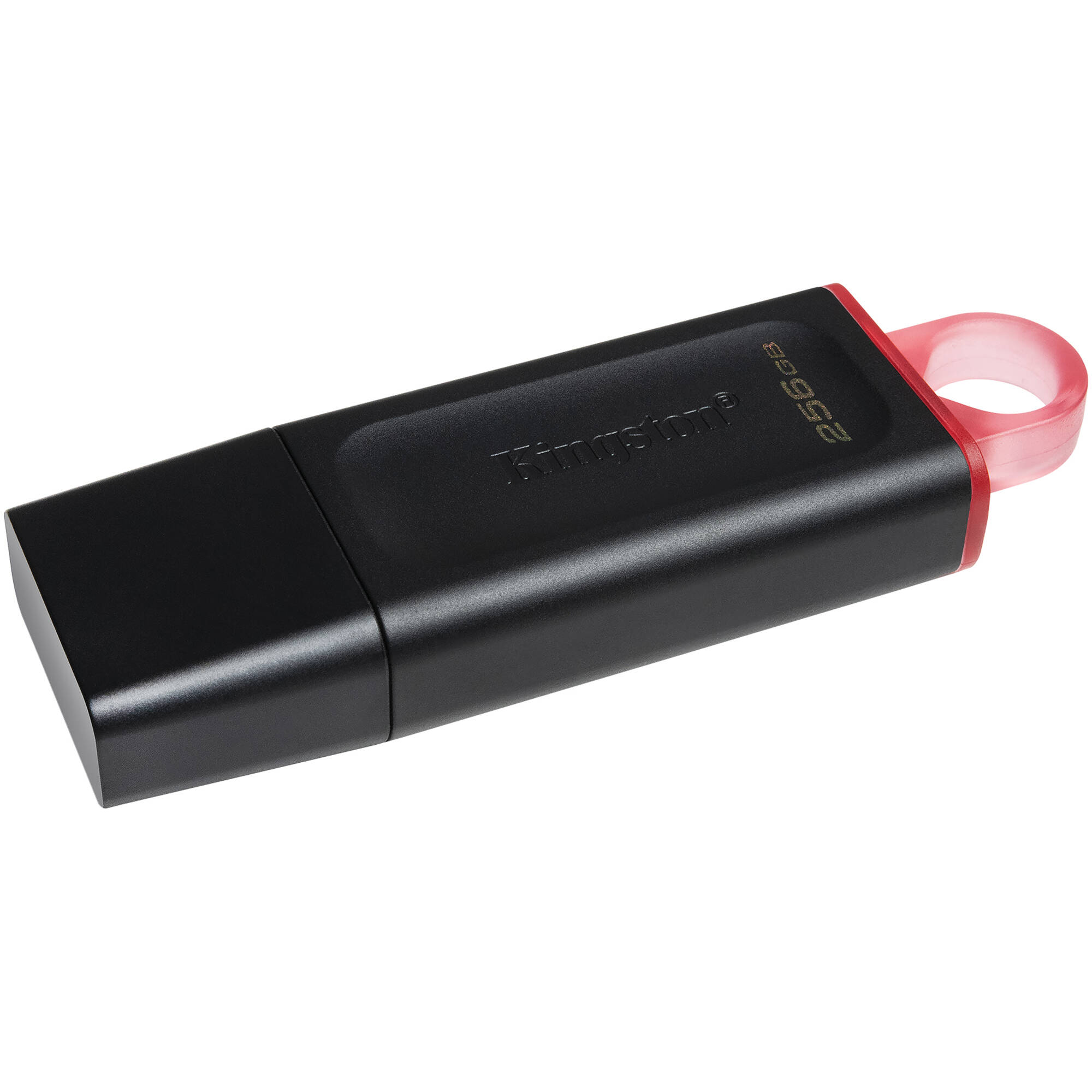 Kingston DataTraveler Exodia 256GB USB flash drive in black and pink — view 2