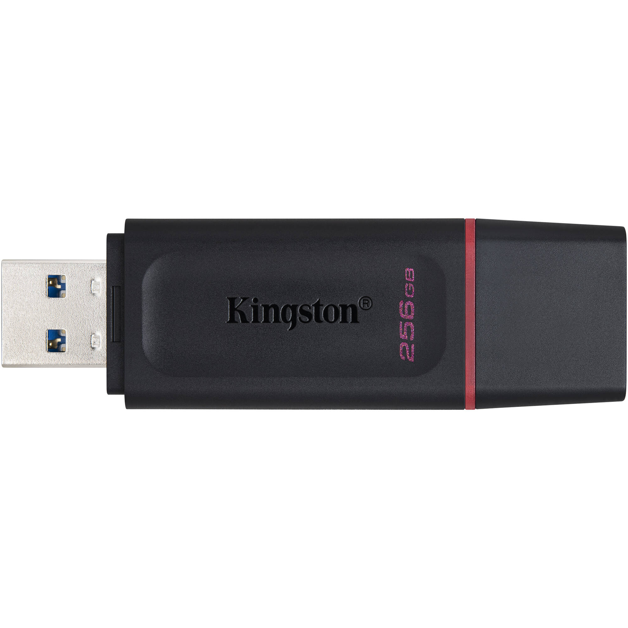 Kingston DataTraveler Exodia 256GB USB flash drive in black and pink — view 3