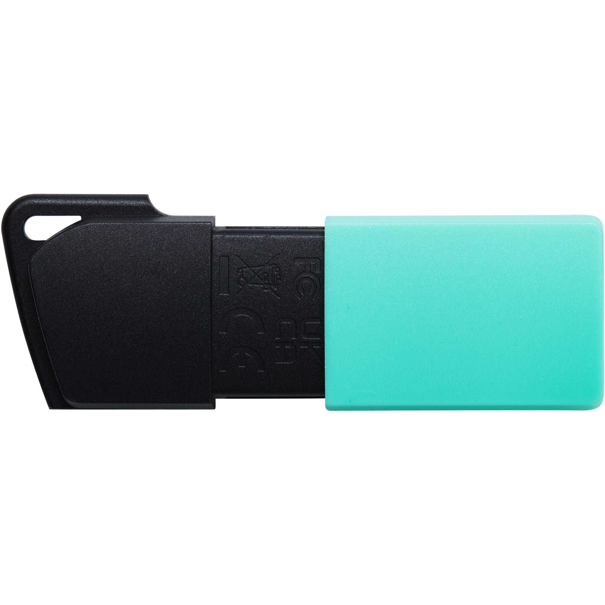 Kingston DataTraveler Exodia M 256GB USB 3.2 Gen 1 flash drive in black and teal — view 5