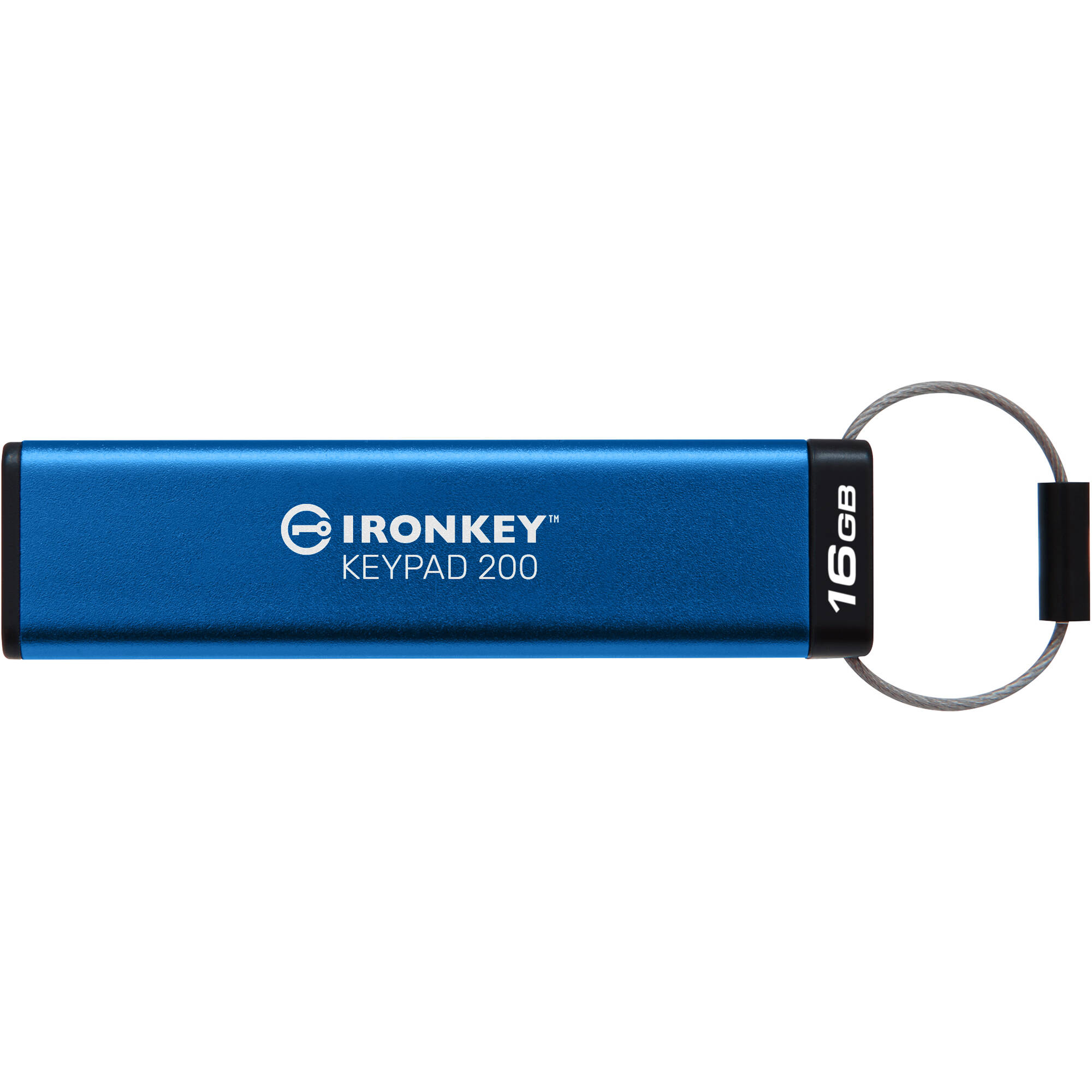 Kingston IronKey Keypad 200 16GB encrypted USB flash drive with keypad security — view 3