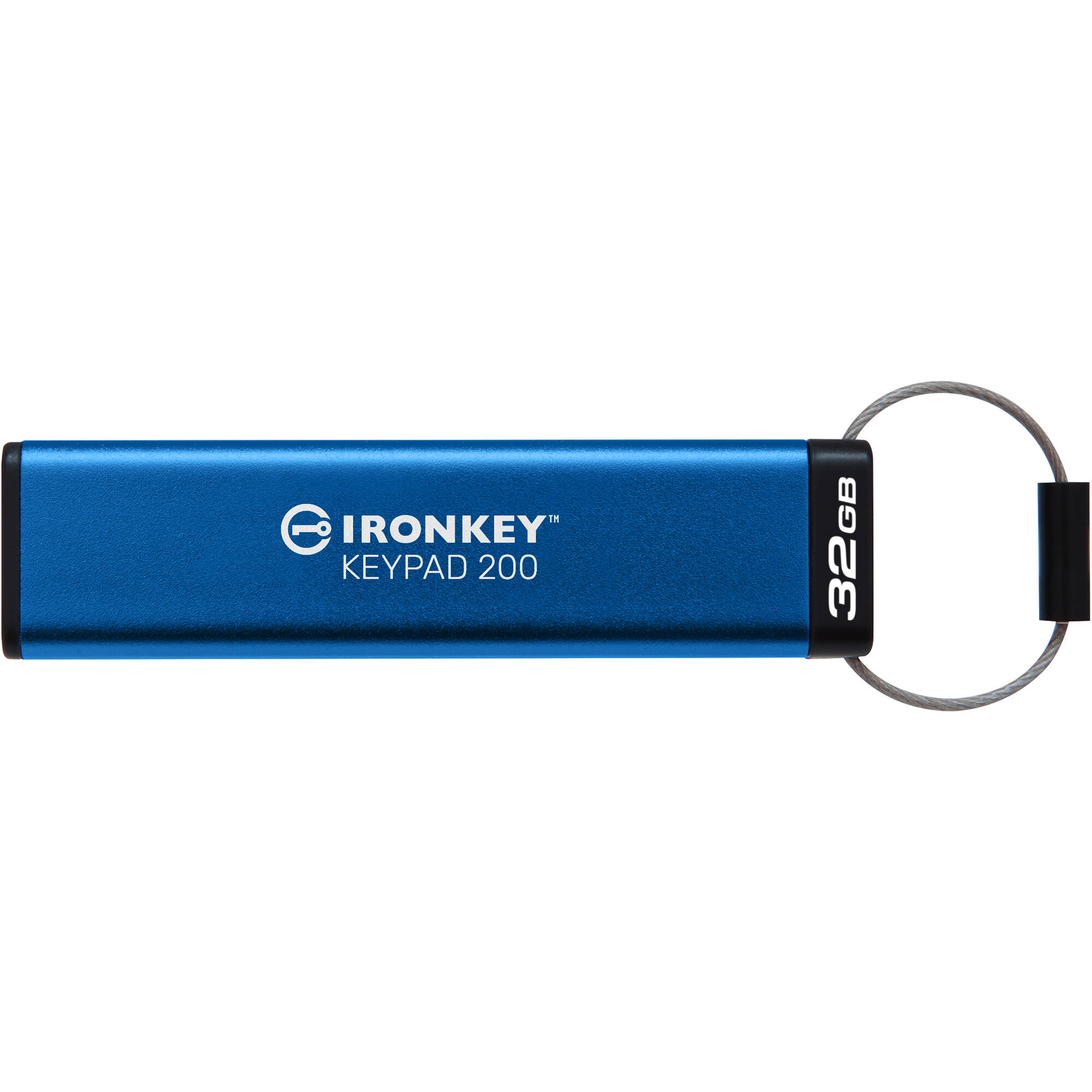 Kingston IronKey Keypad 200 32GB encrypted USB flash drive with keypad security — view 3
