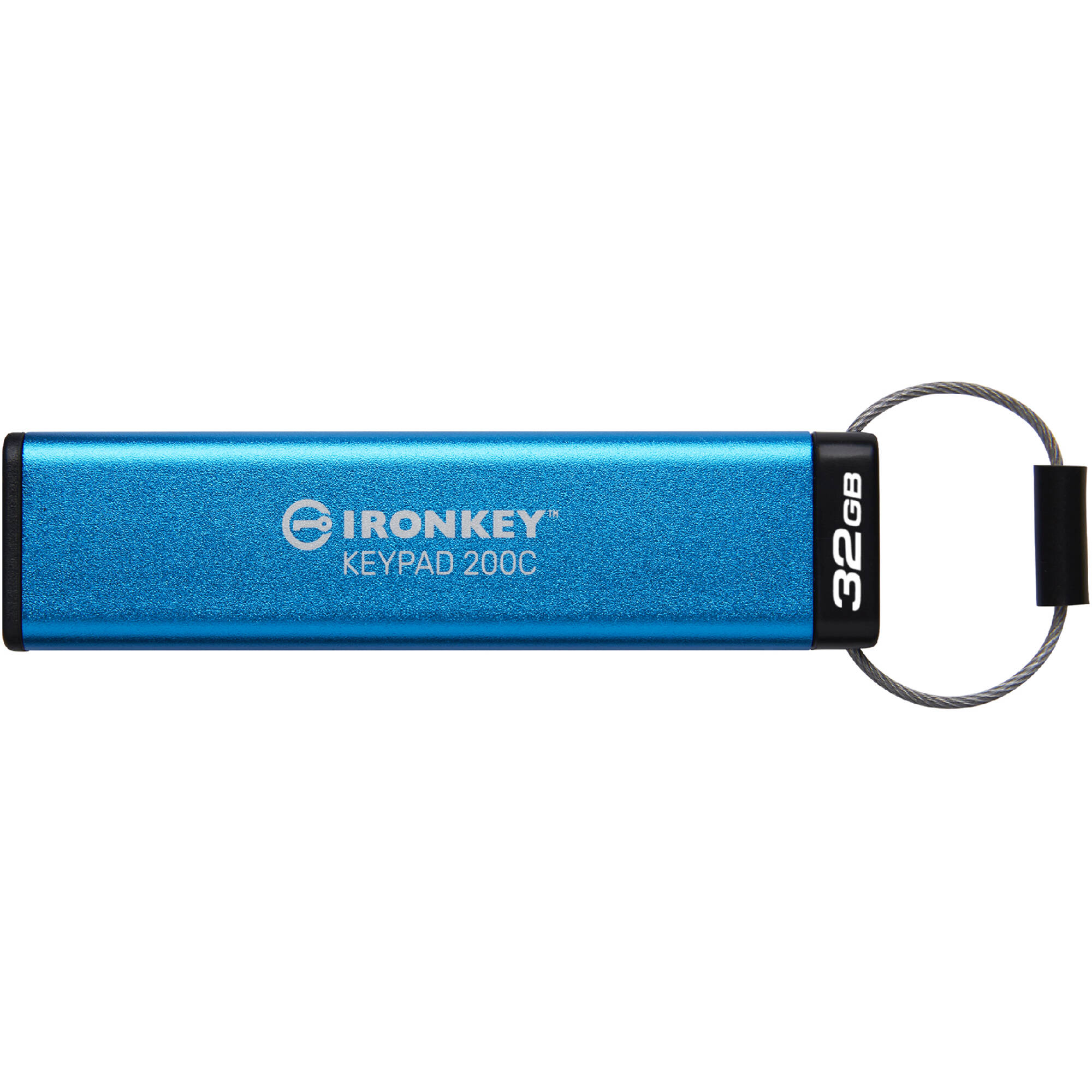 Kingston 32GB IronKey Keypad 200C USB-C secure flash drive with keypad and AES-256 encryption — view 2