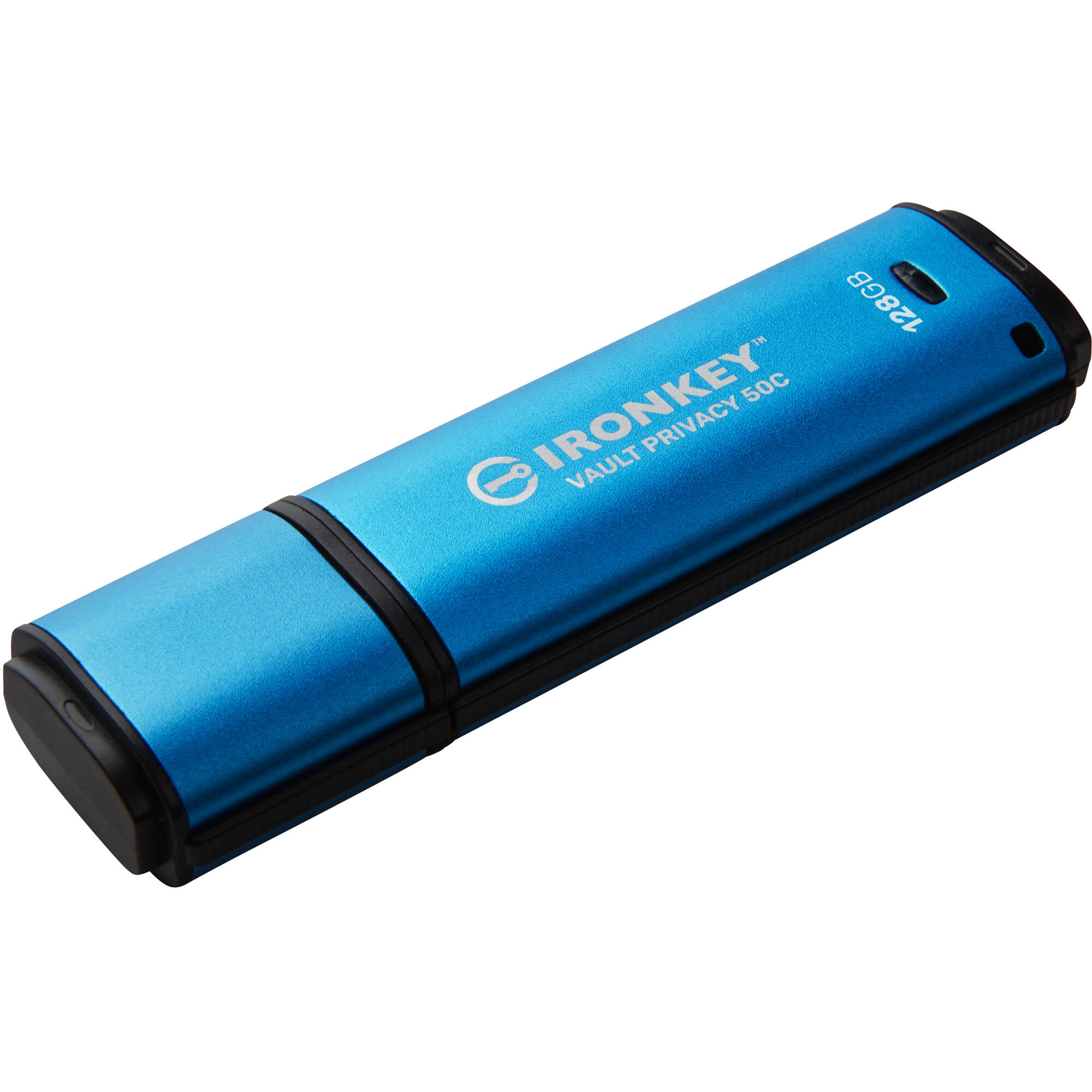 Kingston IronKey Vault Privacy 50C 128GB USB-C encrypted flash drive — view 2