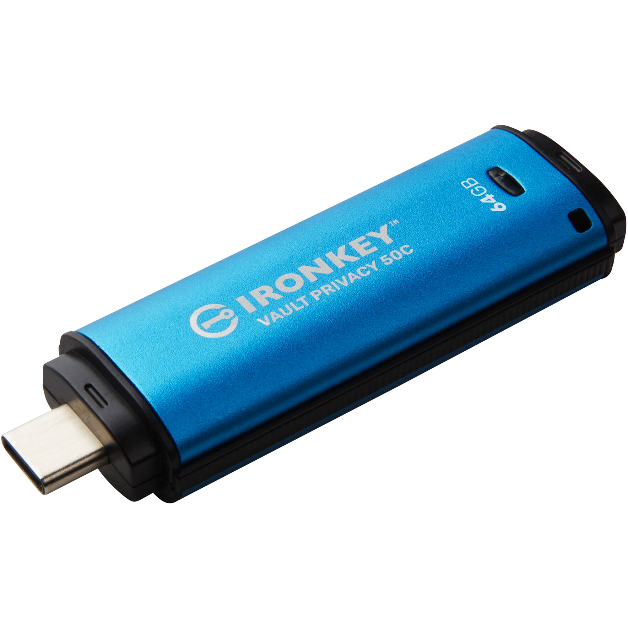 64GB USB-C IRONKEY VAULT PRIVACY 50C AES-256 ENCRYPTED, FIPS 197 — view 2