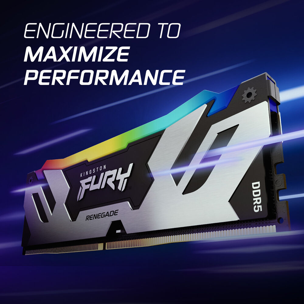 Kingston FURY Renegade RGB 32 GB DDR5-6400 CL32 dual-module desktop memory kit — view 6