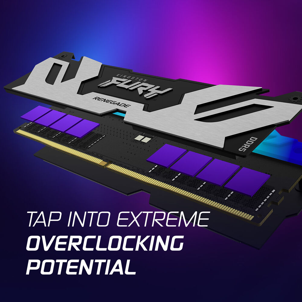 Kingston FURY Renegade RGB 32 GB DDR5-6400 CL32 dual-module desktop memory kit — view 7
